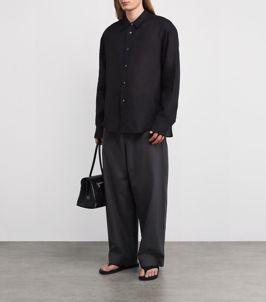 Cotton Relaxed Trousers GRAPHITE Image 2