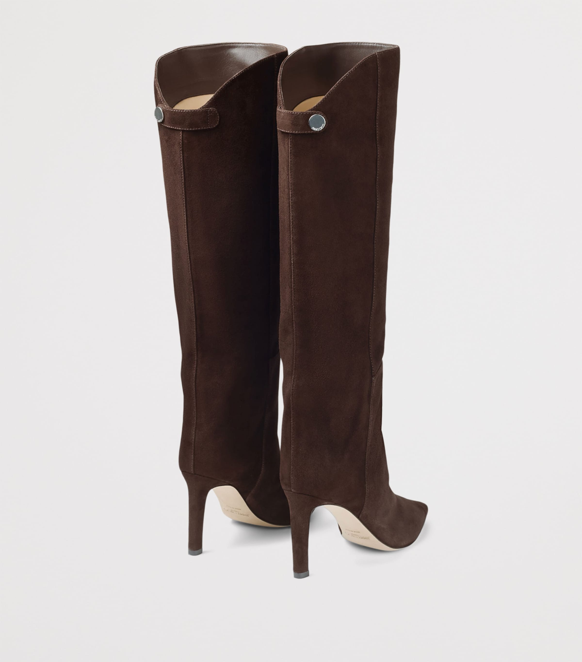 Alizze 85 Suede Knee-High Boots CHOCOLATE Image 3