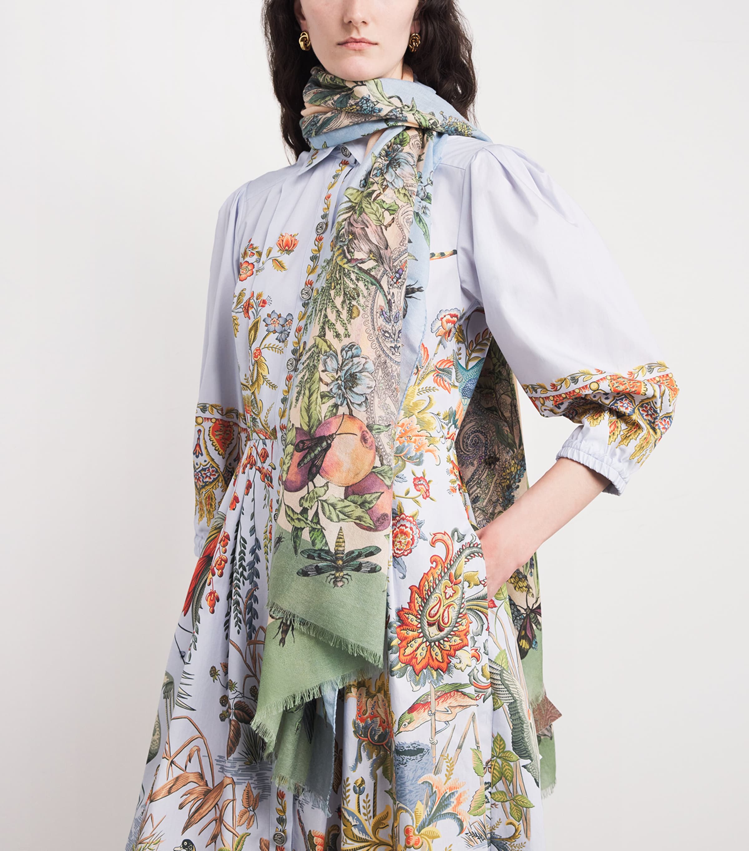 Printed Scarf S9870 Image 3