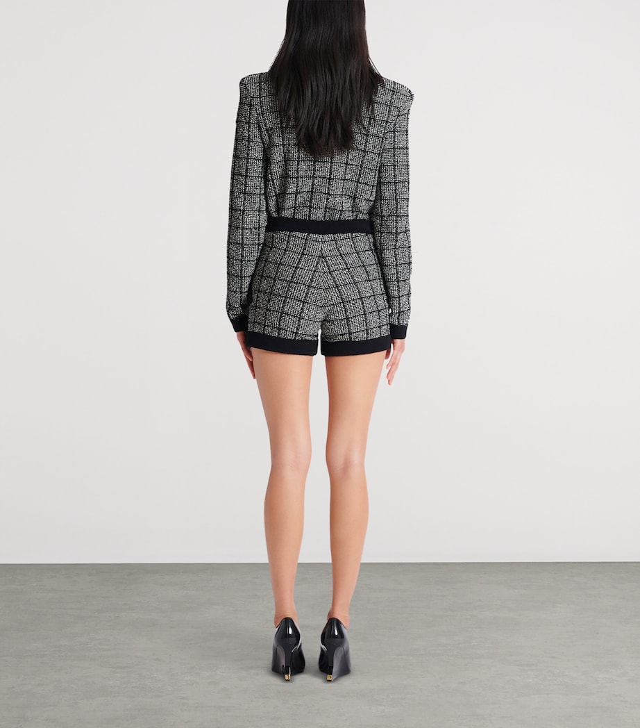 Tweed Check Shorts EER NOIR/NATUREL Image 6