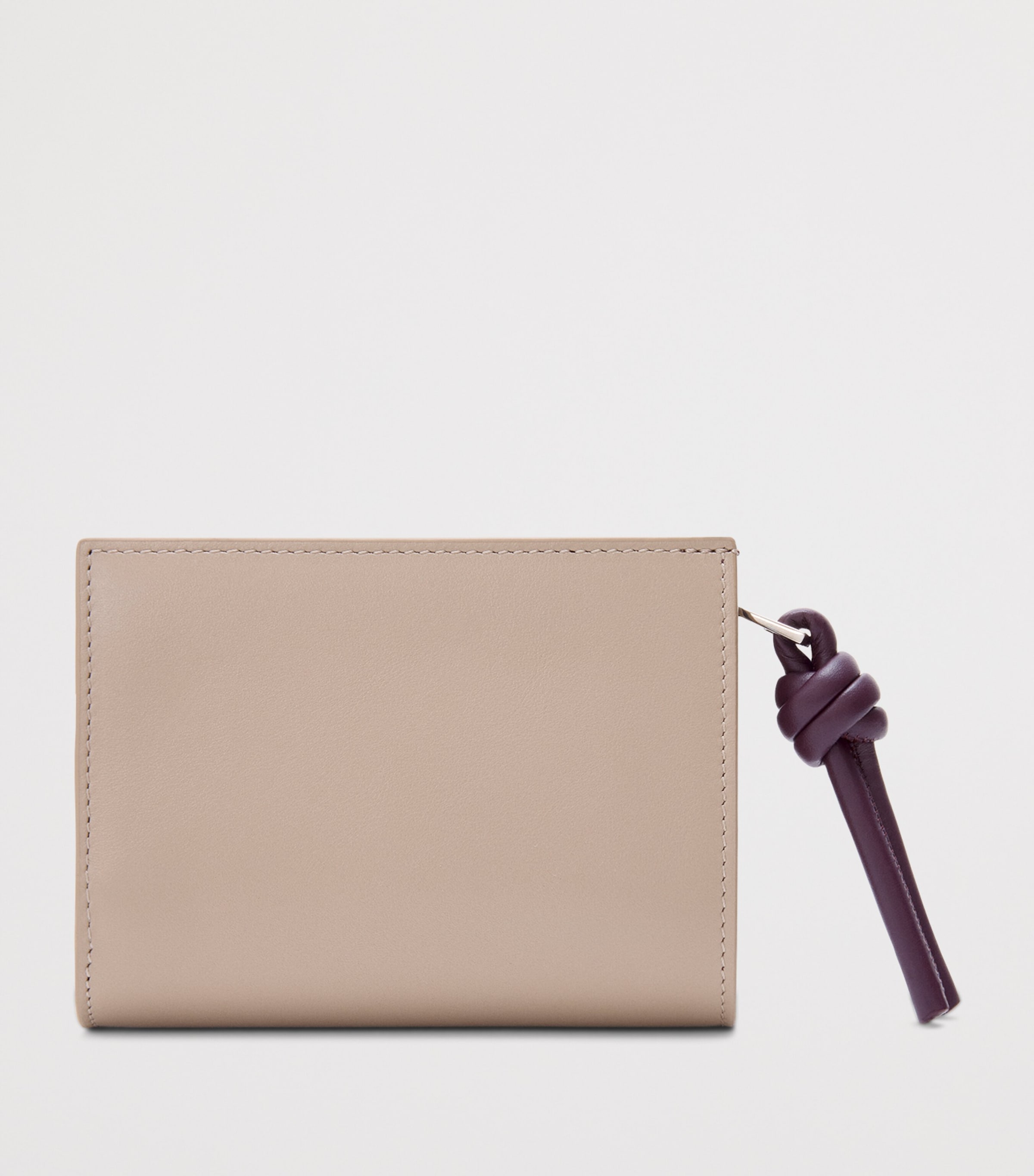 Leather Knot Wallet CLAY/PLUM Image 4