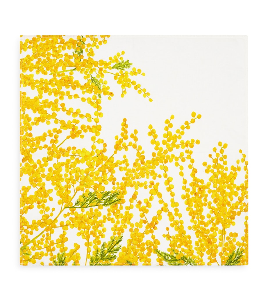 Linen Mimosa Napkin (50cm x 50cm) YELLOW Image 1