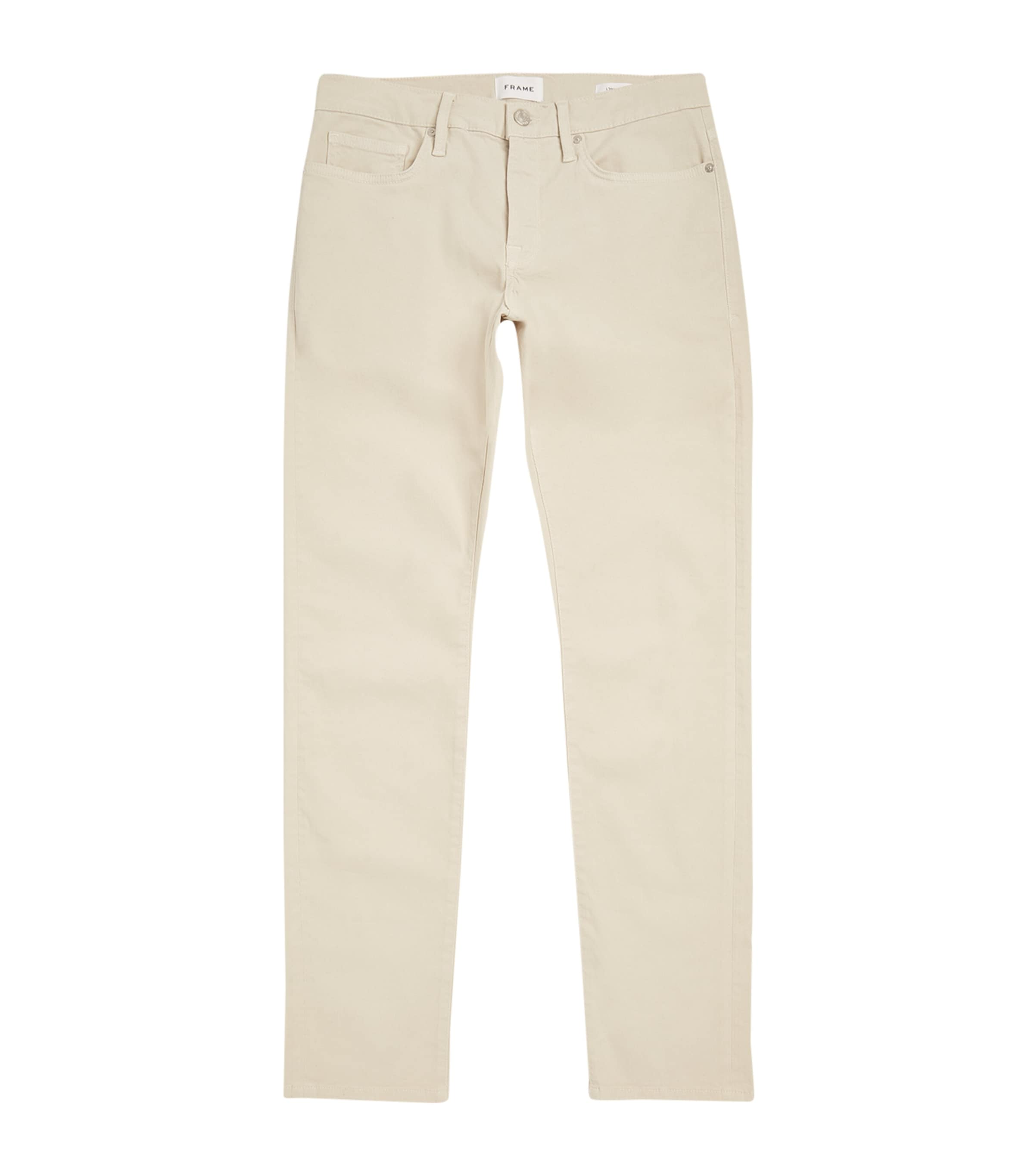 Frame Slim Jeans In Beige