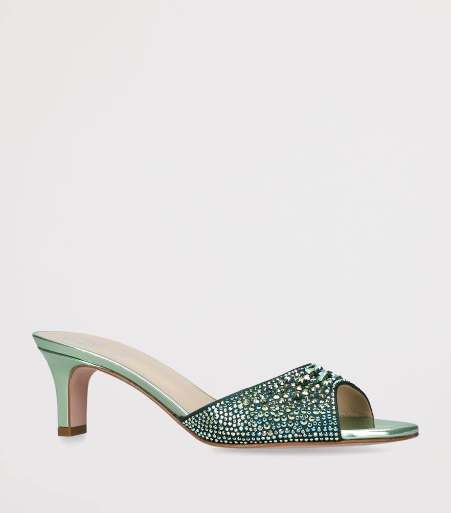 Crystal Comet Mules 50 PALE GREEN Image 3