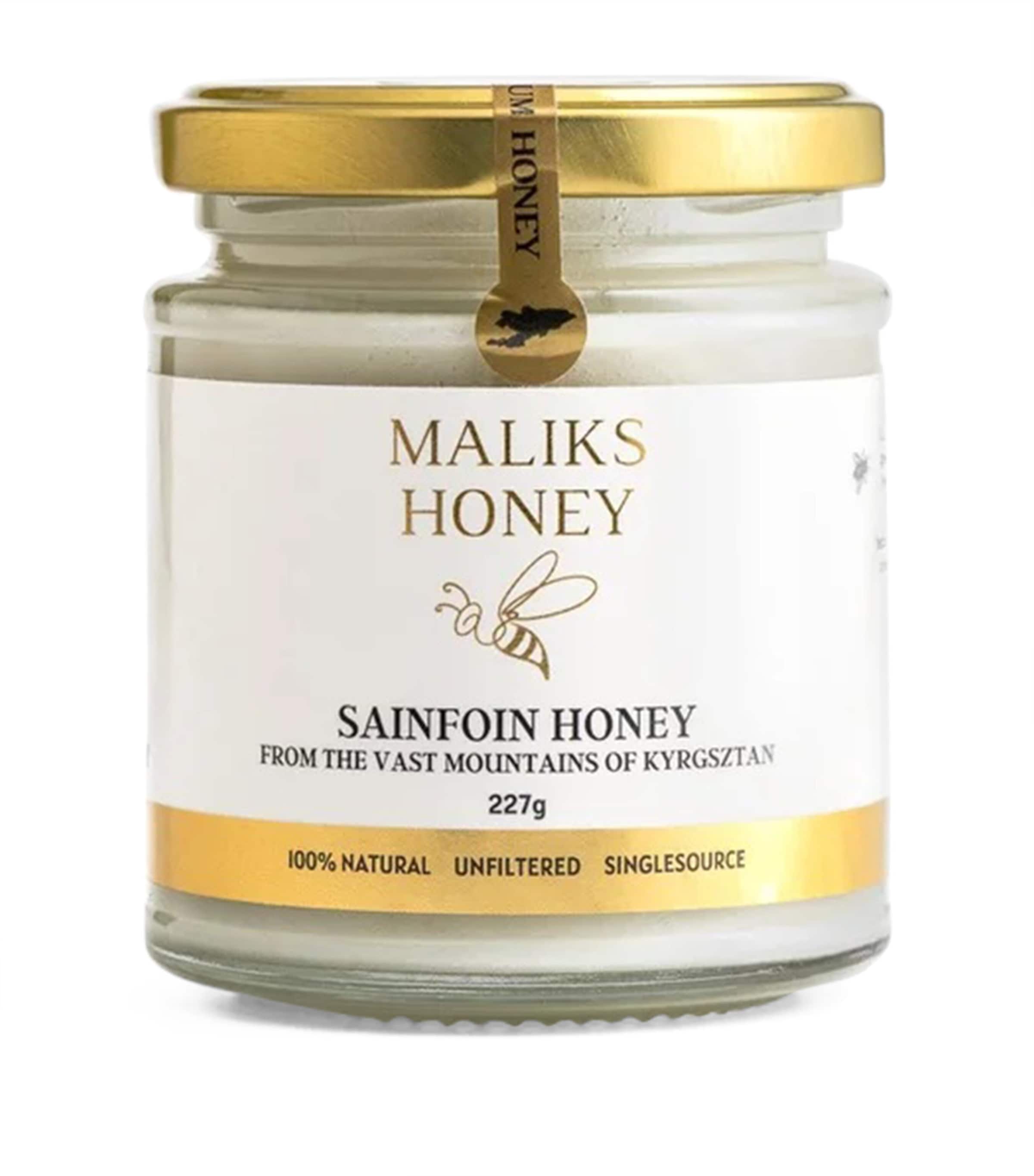 Malik's Honey Sainfoin Honey (227g) | Food & Wine New In | Food | Honey | Free From | Vegetarian | Halal