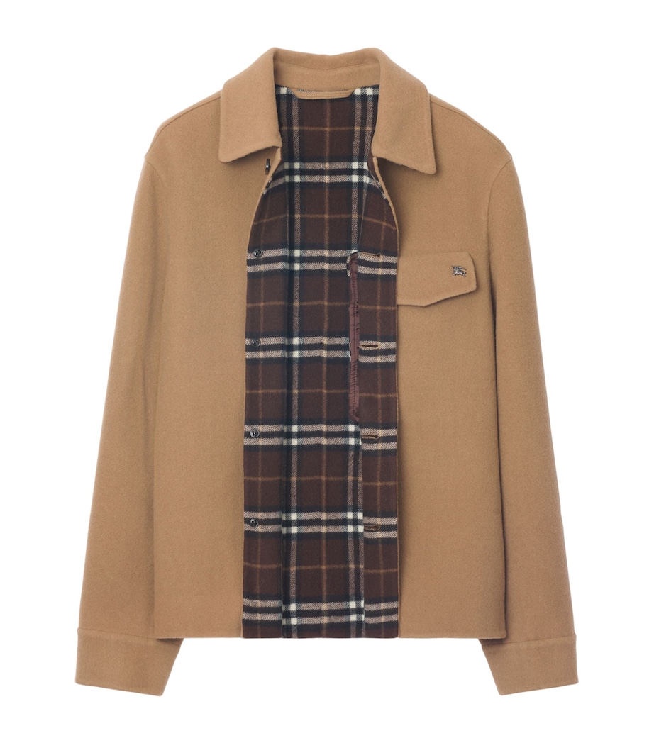 Wool Overshirt CML BN/TRCL BN IP CK Image 2