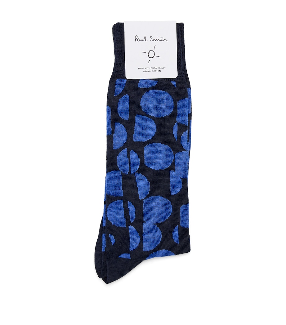 Organic Cotton-Blend Socks BLUE Image 1