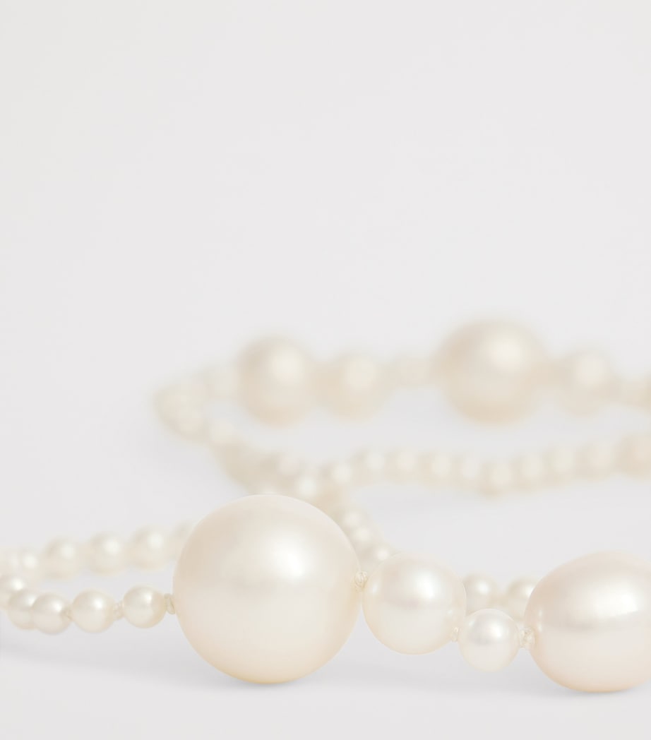 Yellow Gold and Pearl Peggy Necklace YELLOW GOLD Image 3