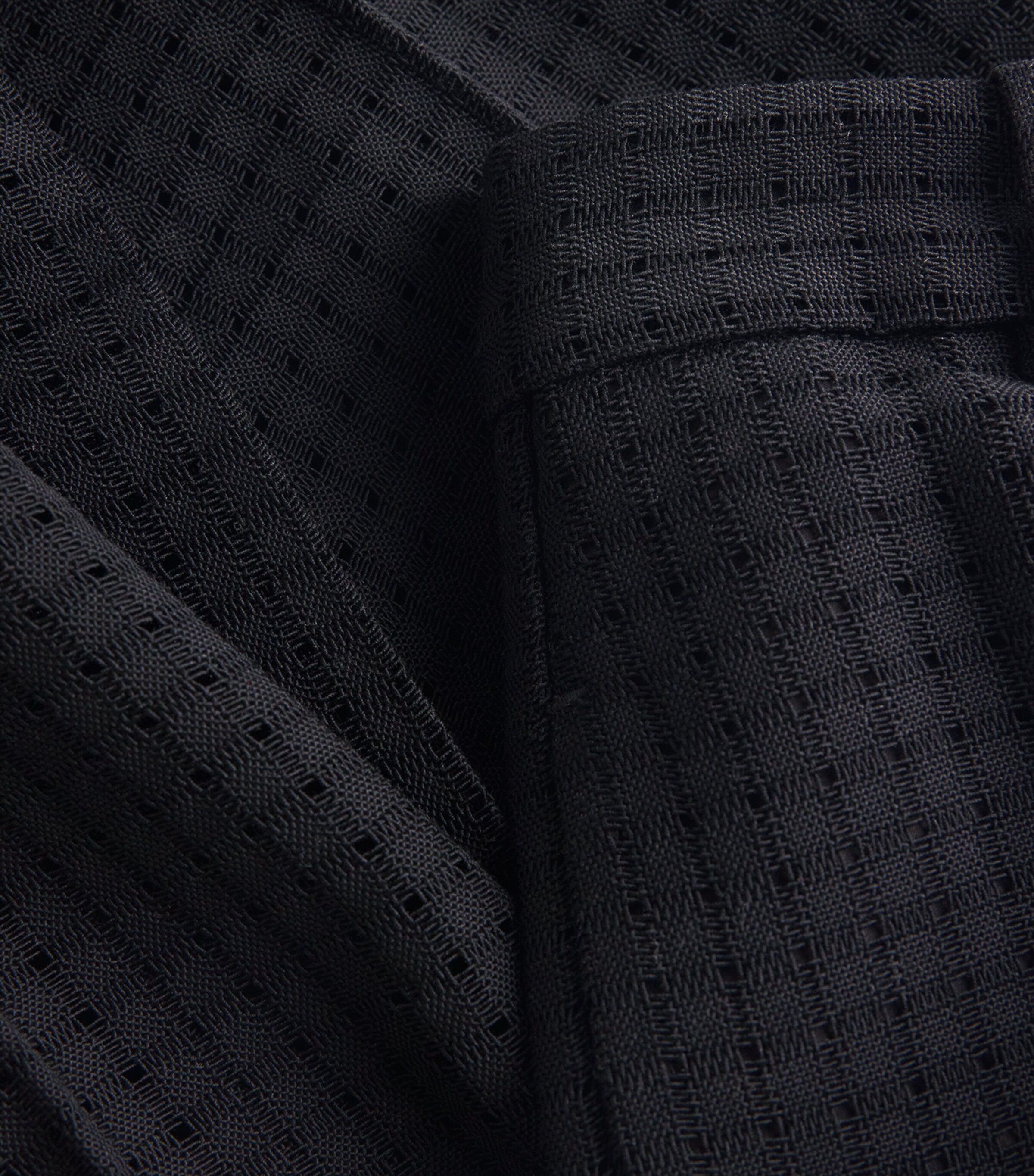 Organic Cotton Credo Straight Trousers 0999 BLACK Image 5