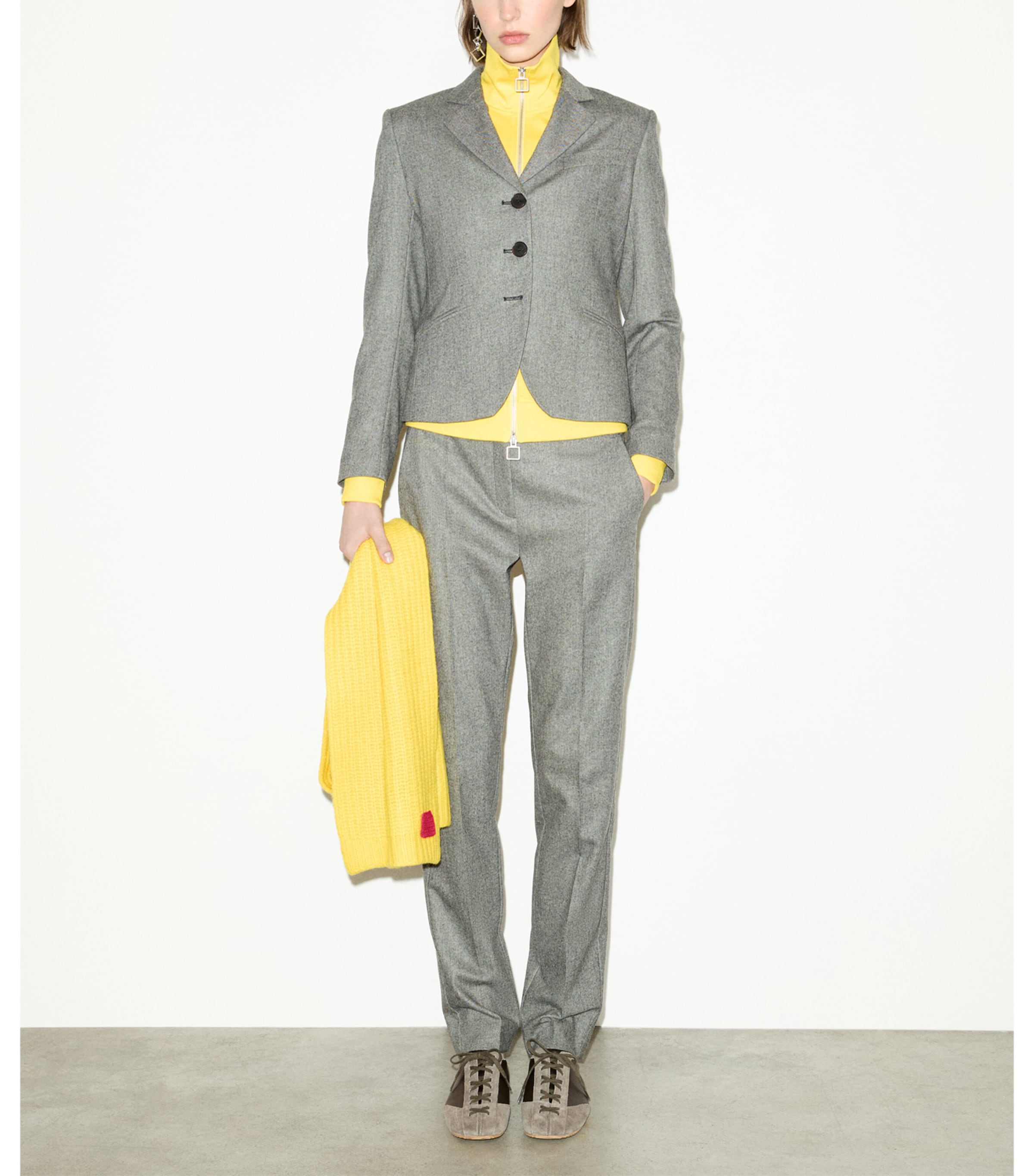MAX&Co. Womens Button-Up Cropped Jacket Black Image 6