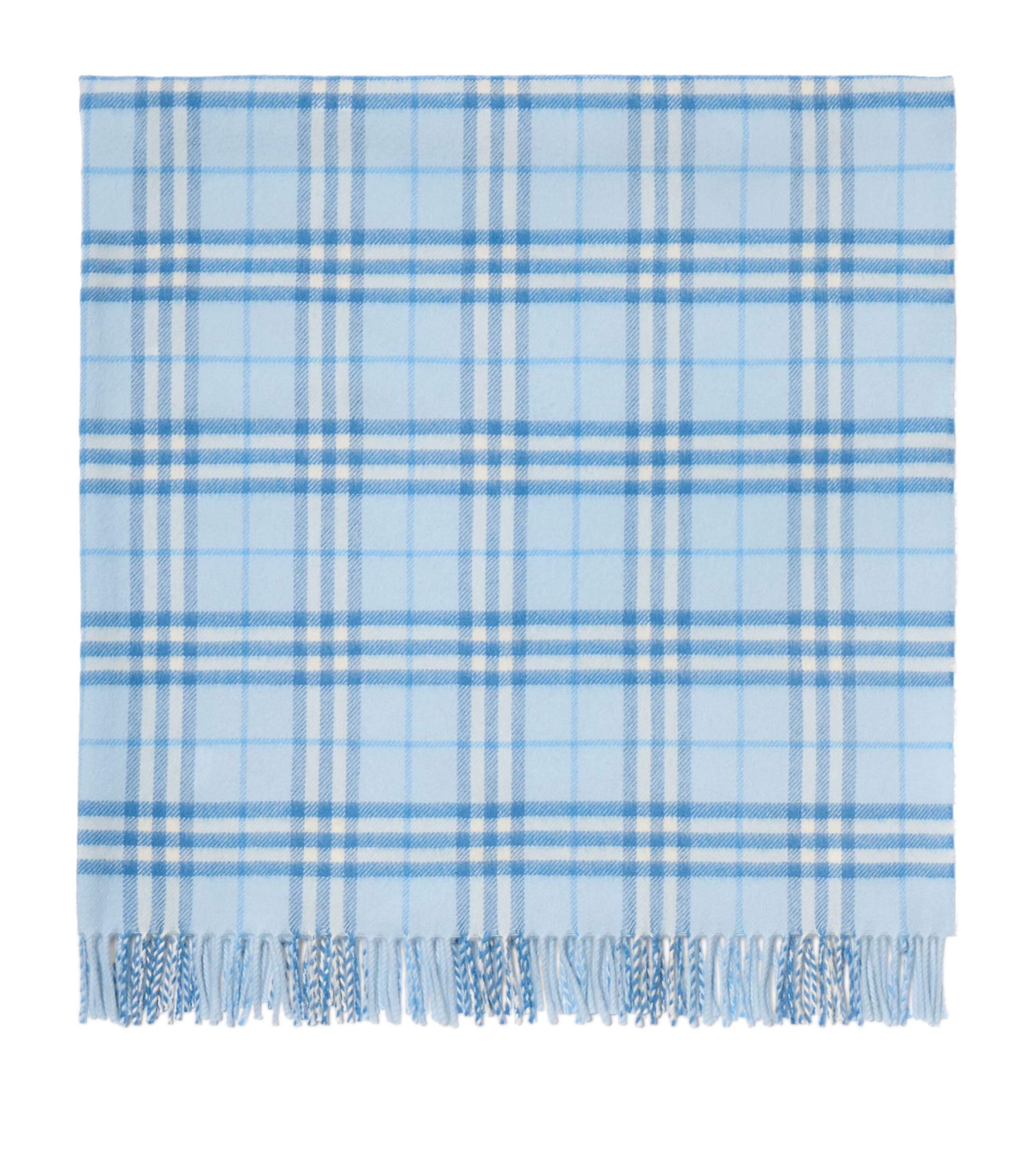 Wool Check Blanket ICE BLUE IP CHECK Image 1