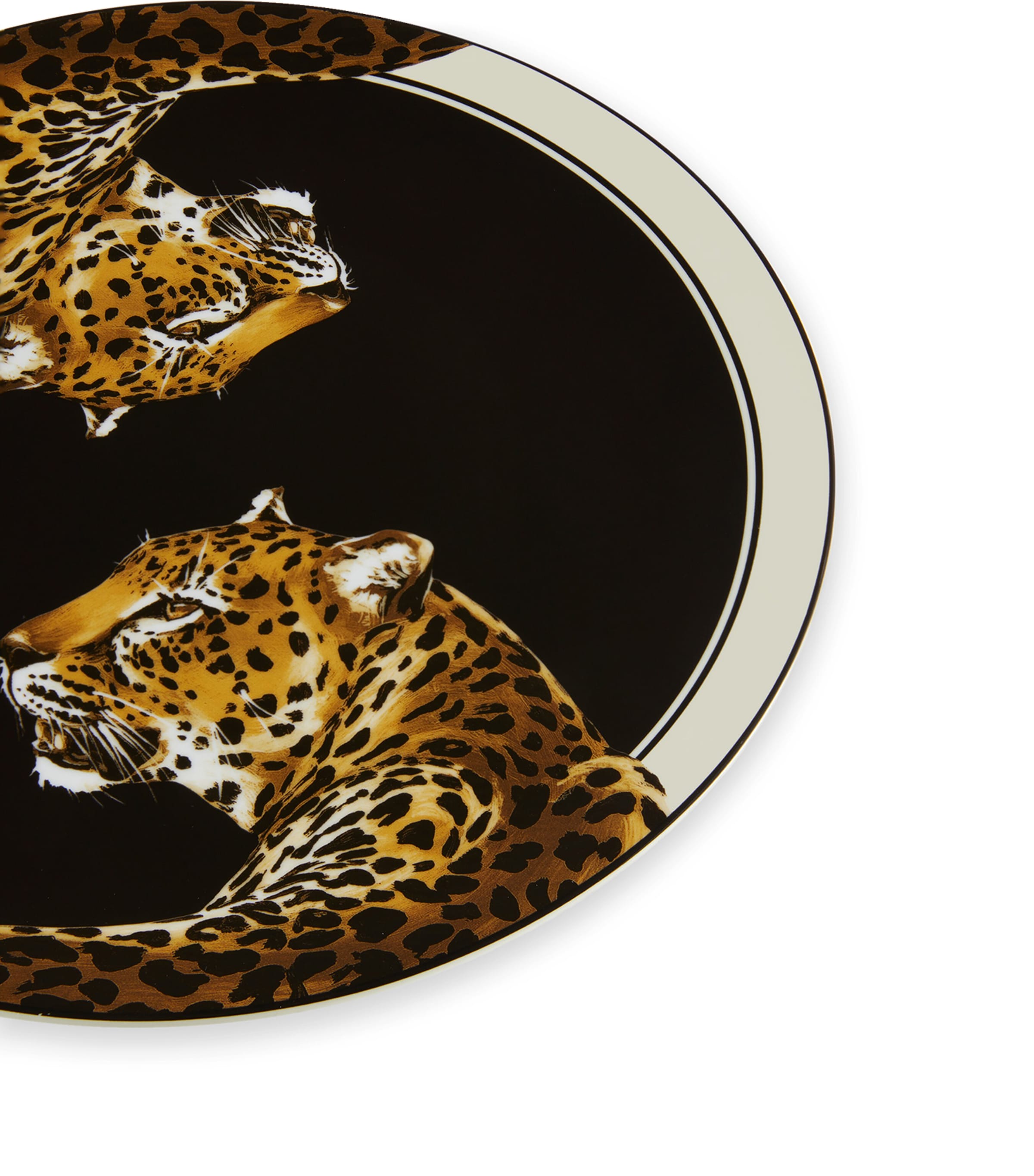Porcelain Leopard Round Serving Platter (40.5cm) UL007LEOPARDI Image 4