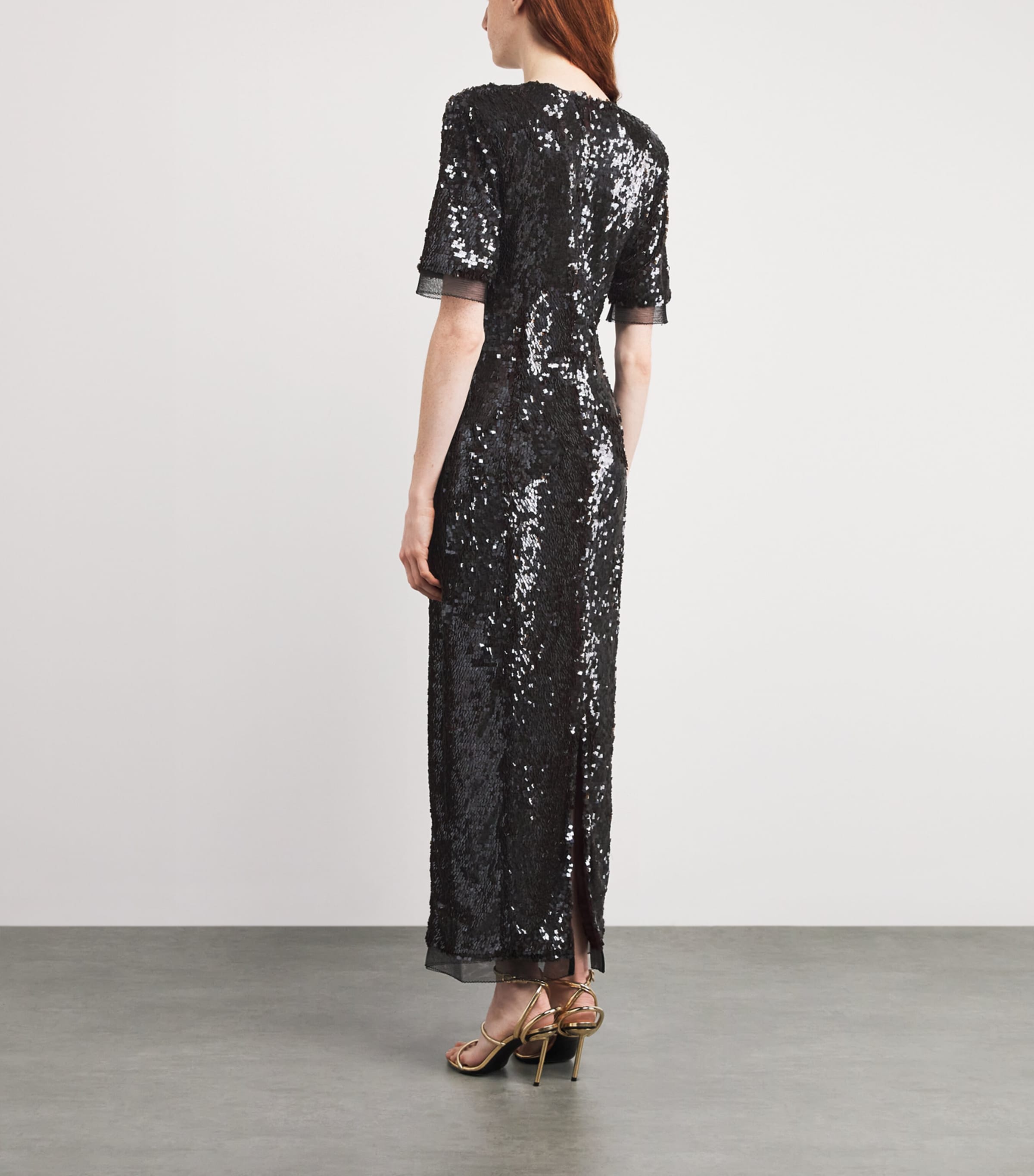 Embellished Kaia Maxi Dress CHOCOLATE Image 3