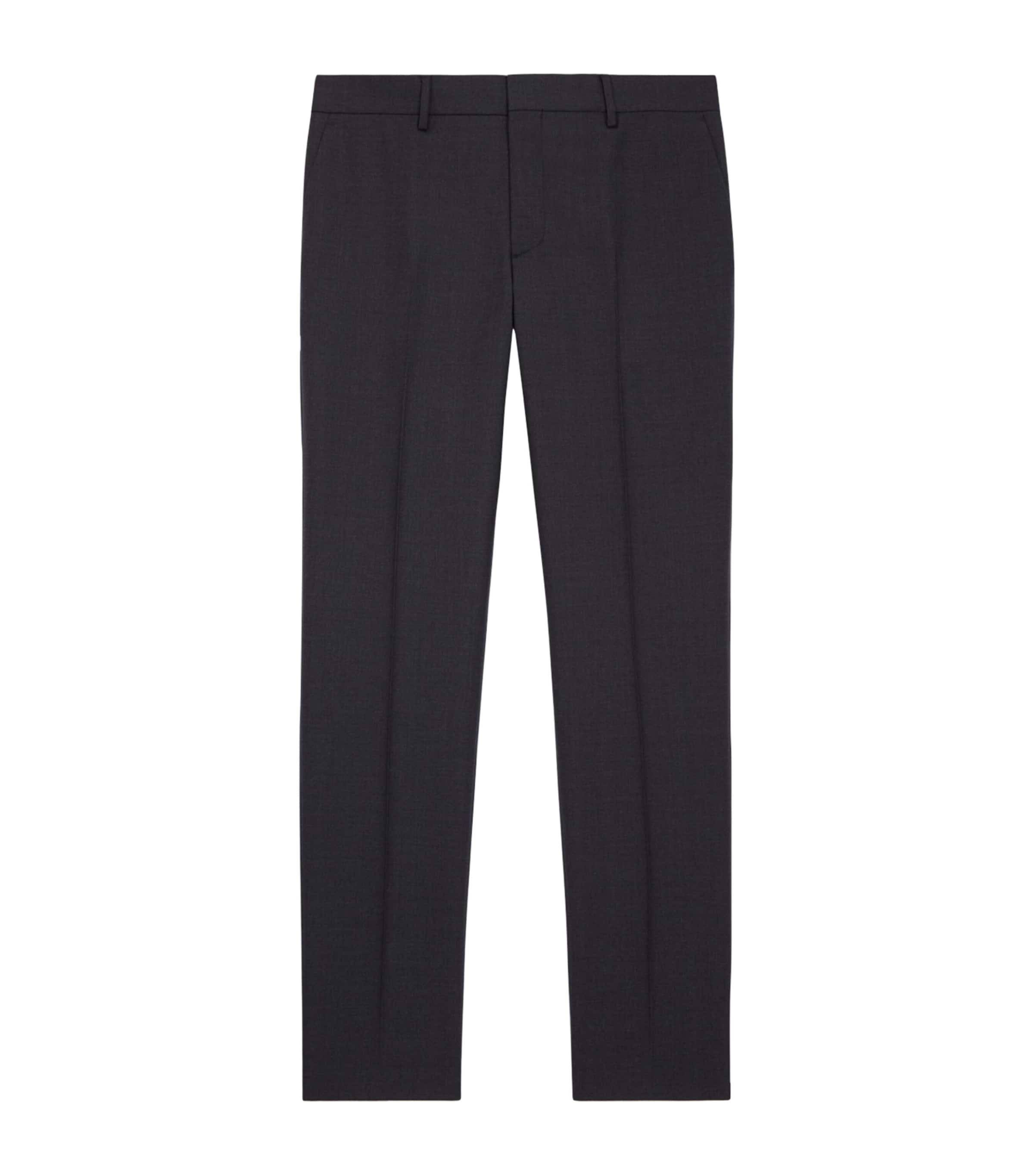 The Kooples Wool Suit Trousers In Gray