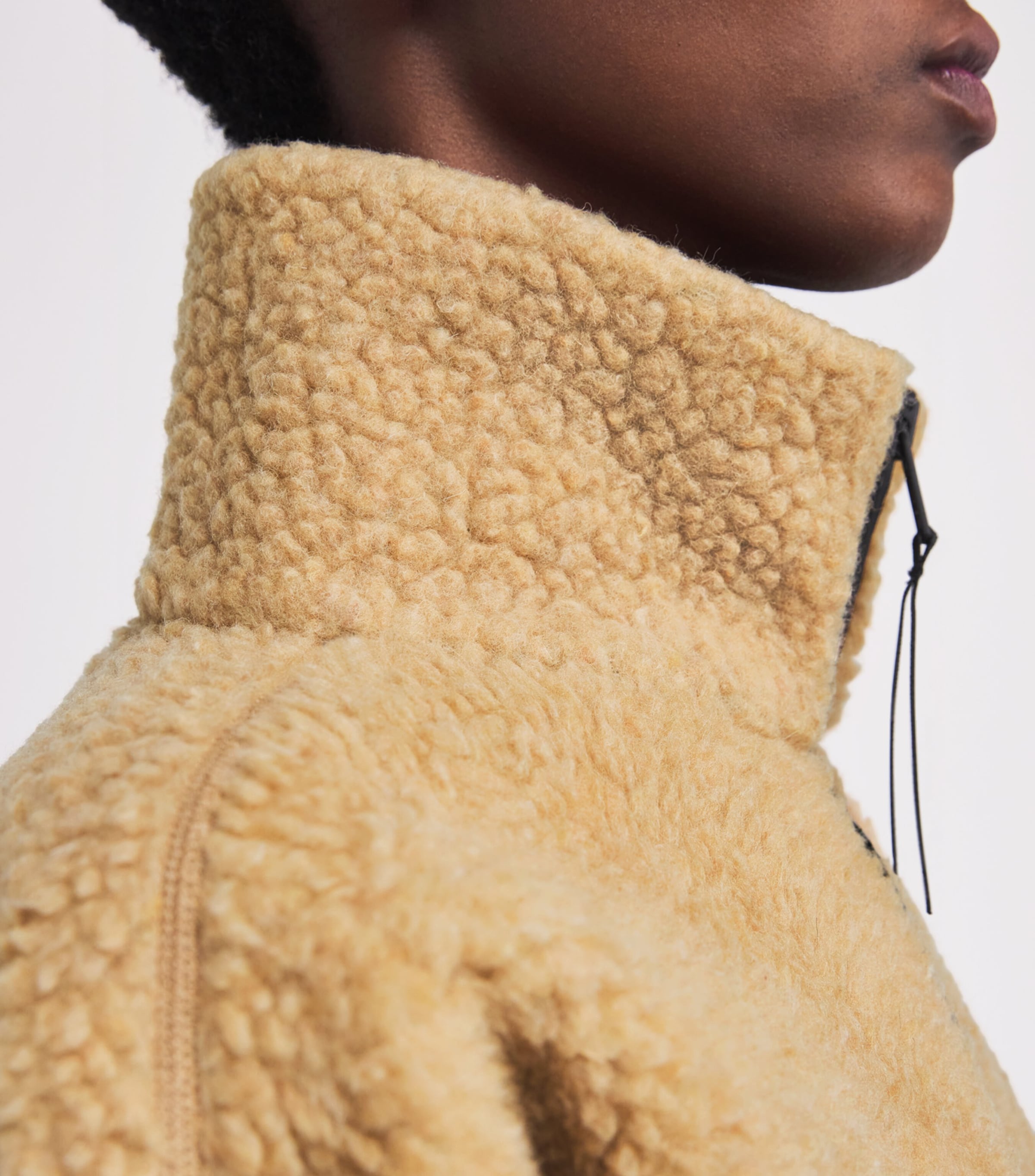 Wool-Blend Fleece Simcoe Jacket 9101 ECRU/TERRABEIGE Image 7