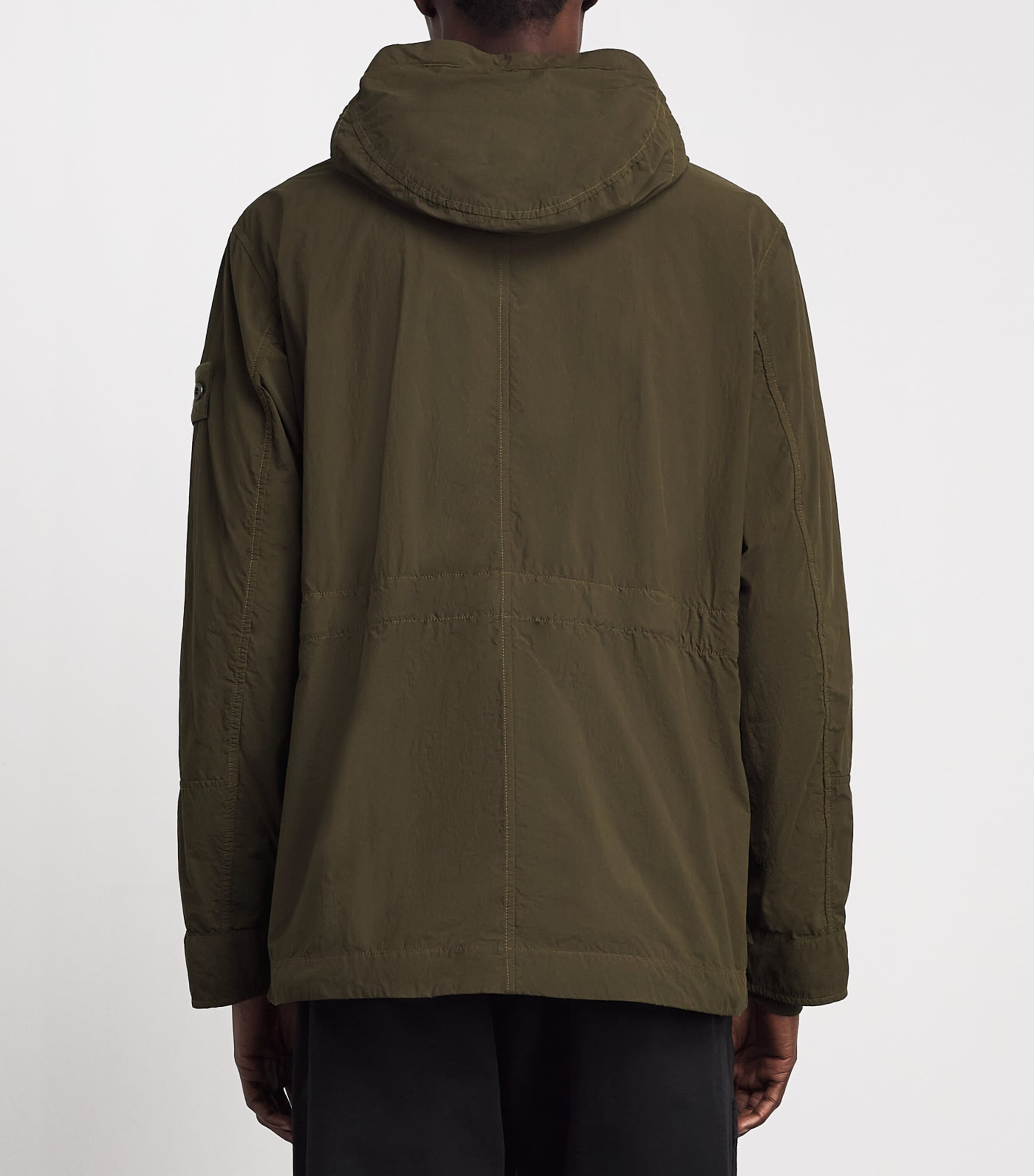 Stone Island Mens Nylon Hooded Jacket Image 5