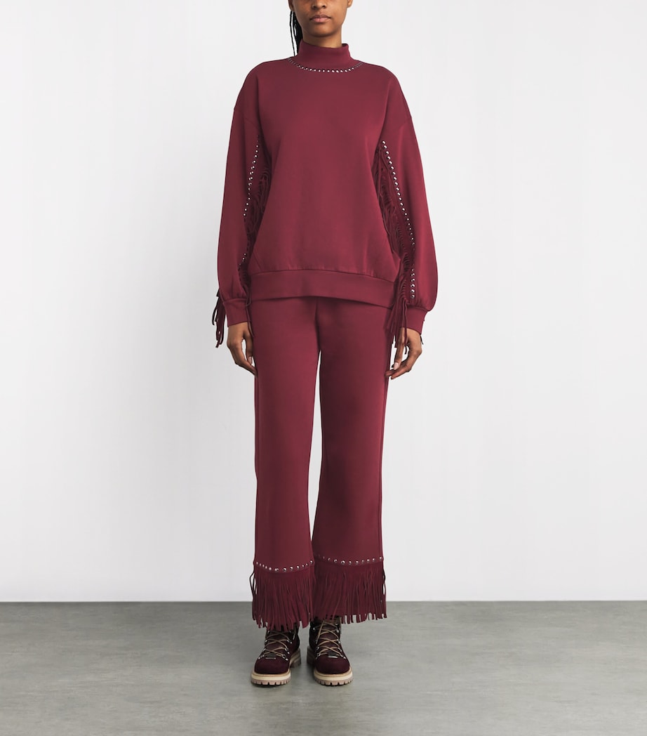 Organic Cotton-Blend Frenzy Sweatshirt 4748 VINO ROSSO Image 2