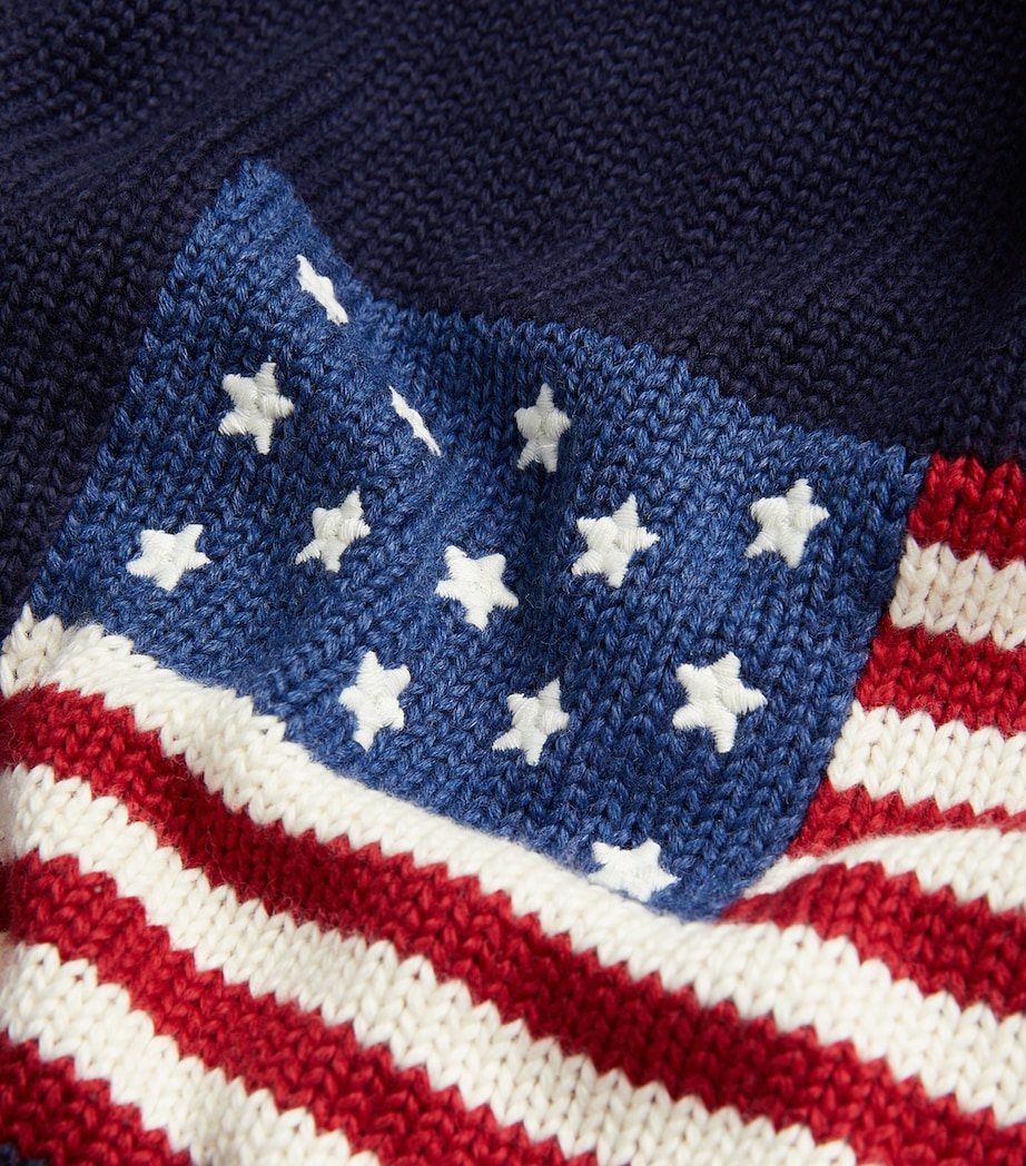 American Flag Sweater BLUE Image 5