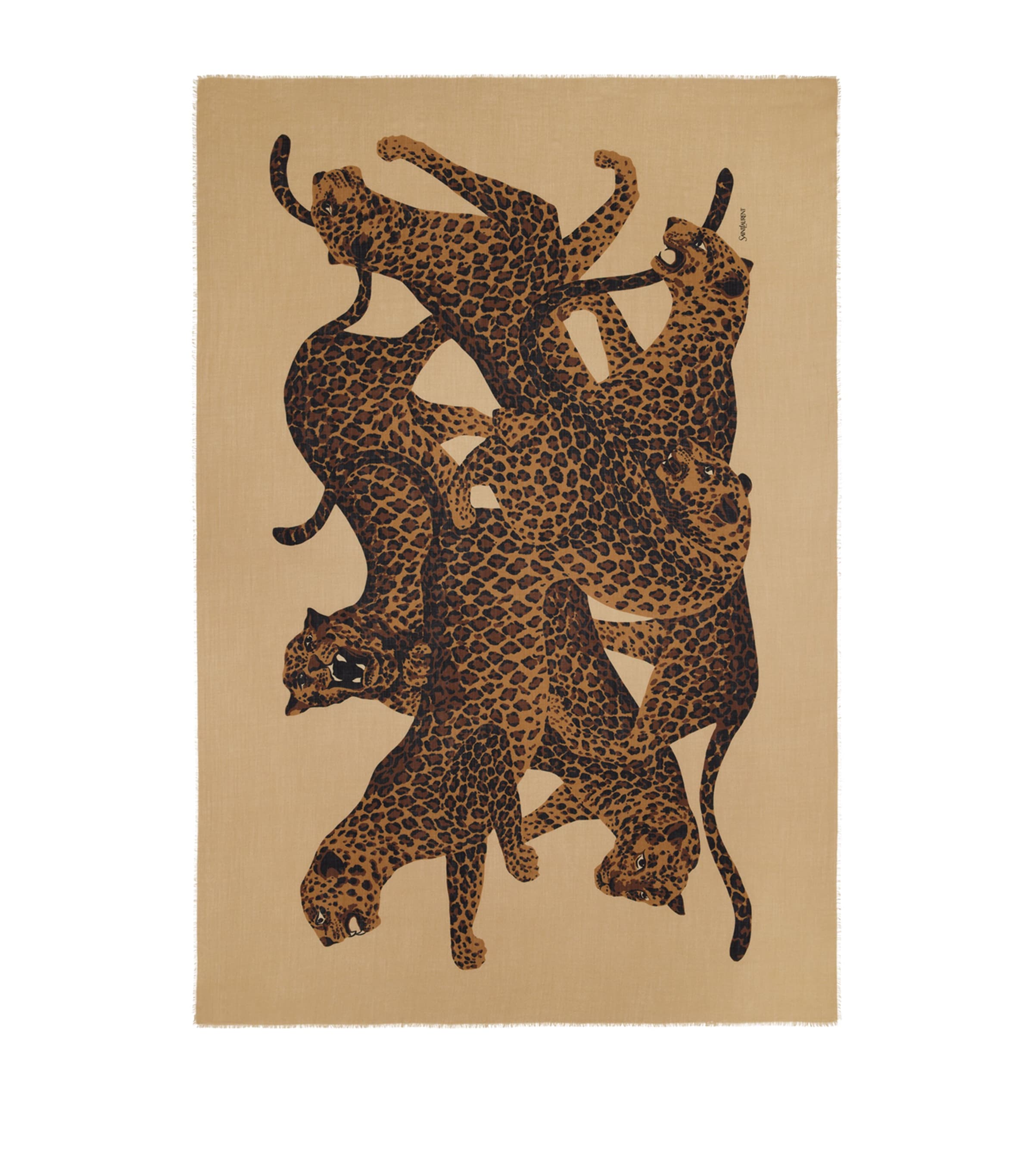 Wool Leopard Étole Scarf 9988 Image 1