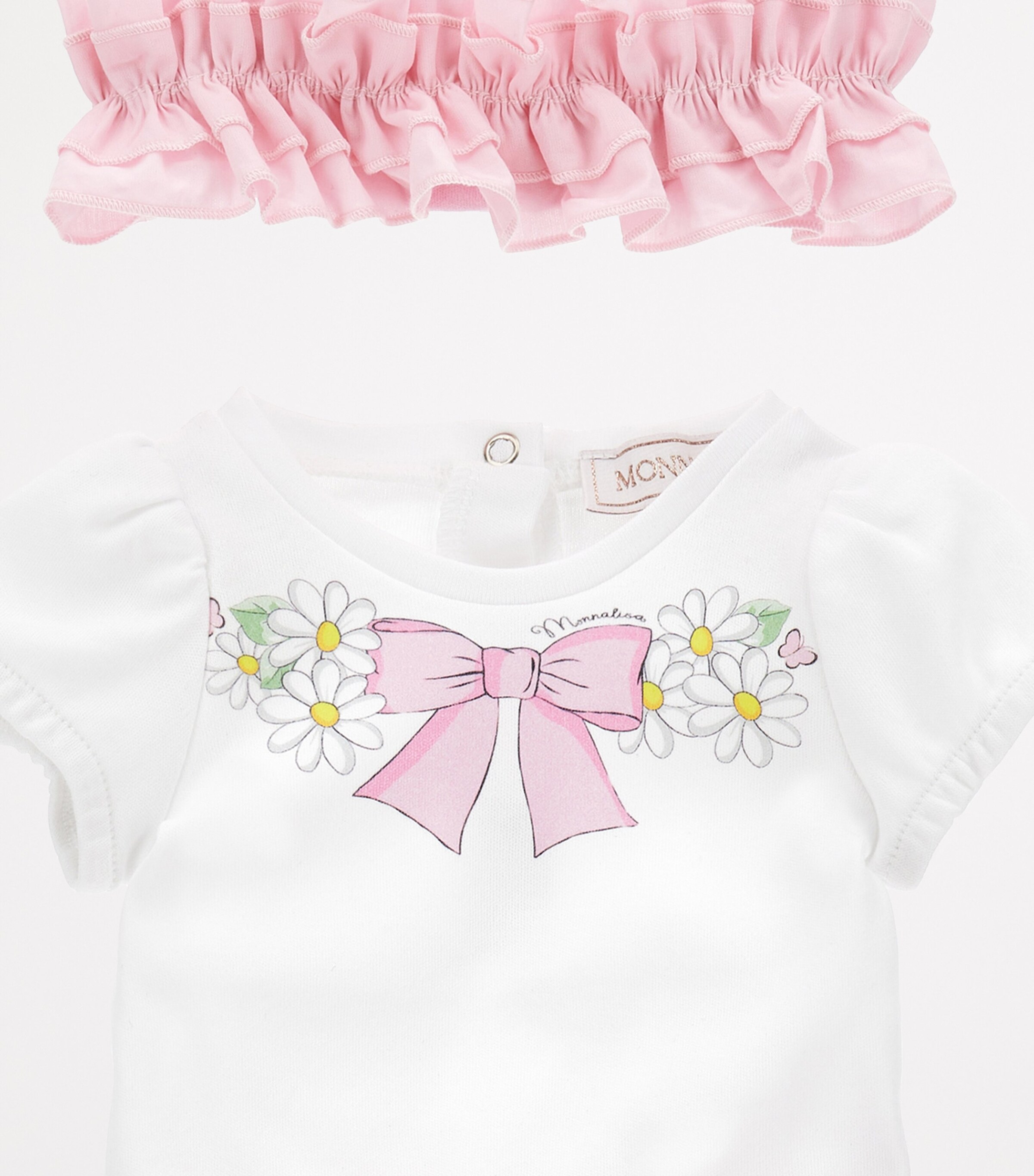 Cotton Bodysuit, Skirt and Headband Set (1-9 Months) BIANCO+ROSAFAIRYTALE Image 4