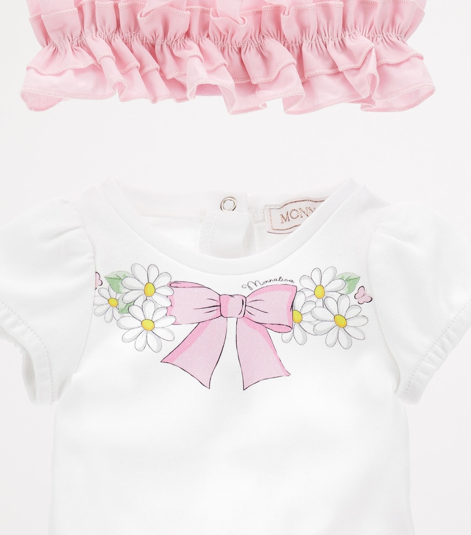 Cotton Bodysuit, Skirt and Headband Set (1-9 Months) BIANCO+ROSAFAIRYTALE Image 4