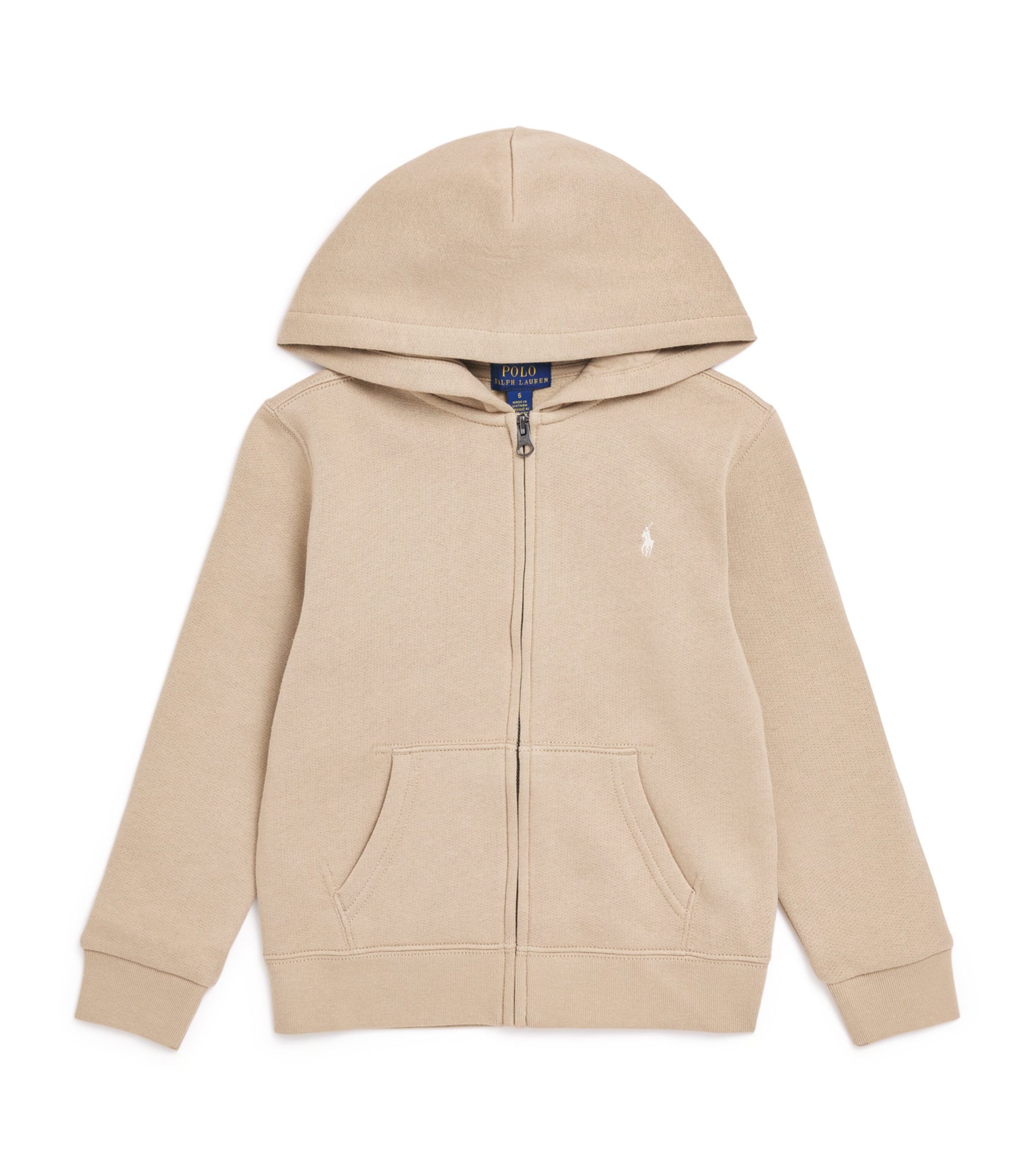 Knitted Zip-Up Hoodie (2-7 Years) KHAKI Image 1