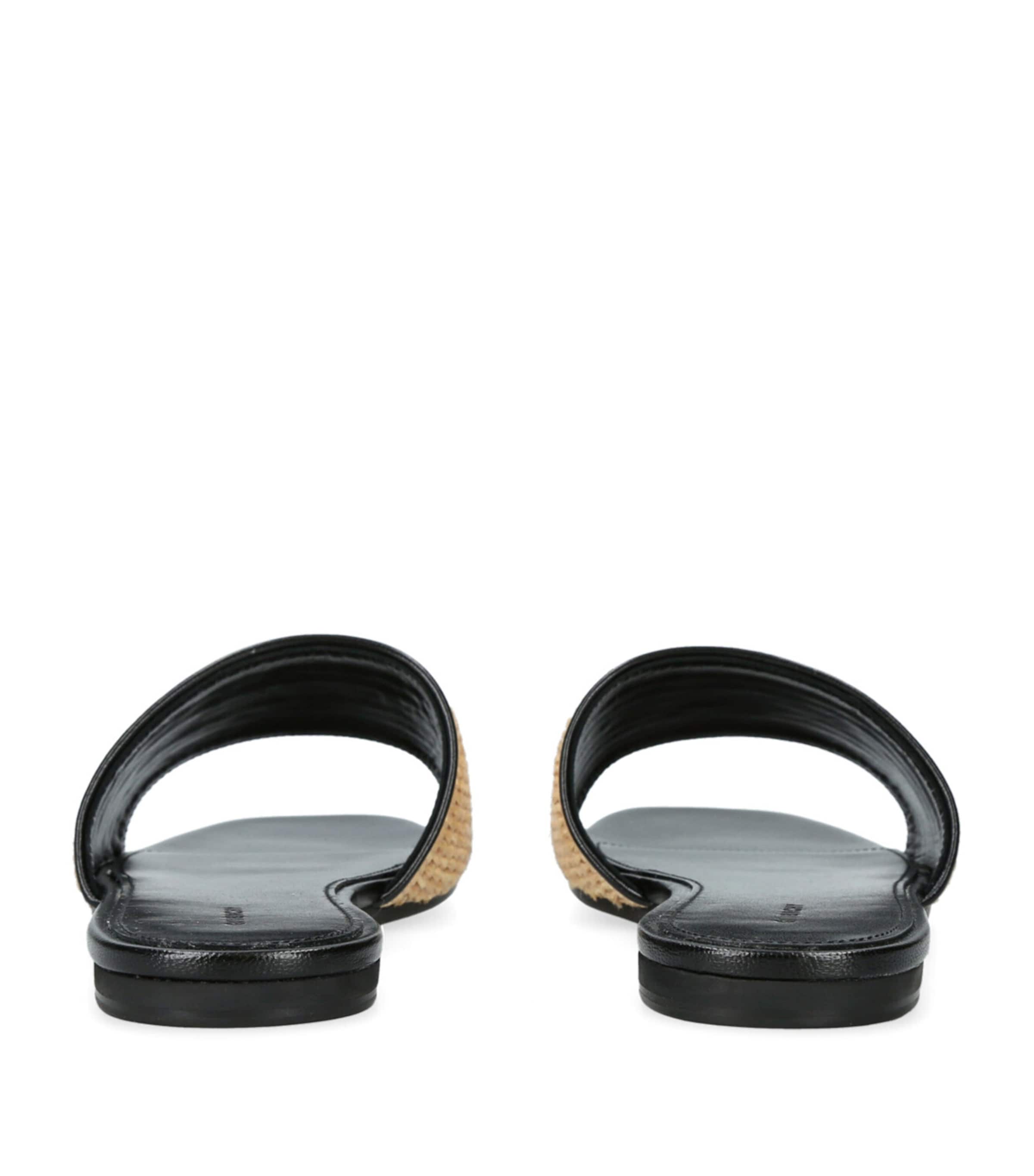 Raffia 4G Sandals BEIGE OTH Image 2