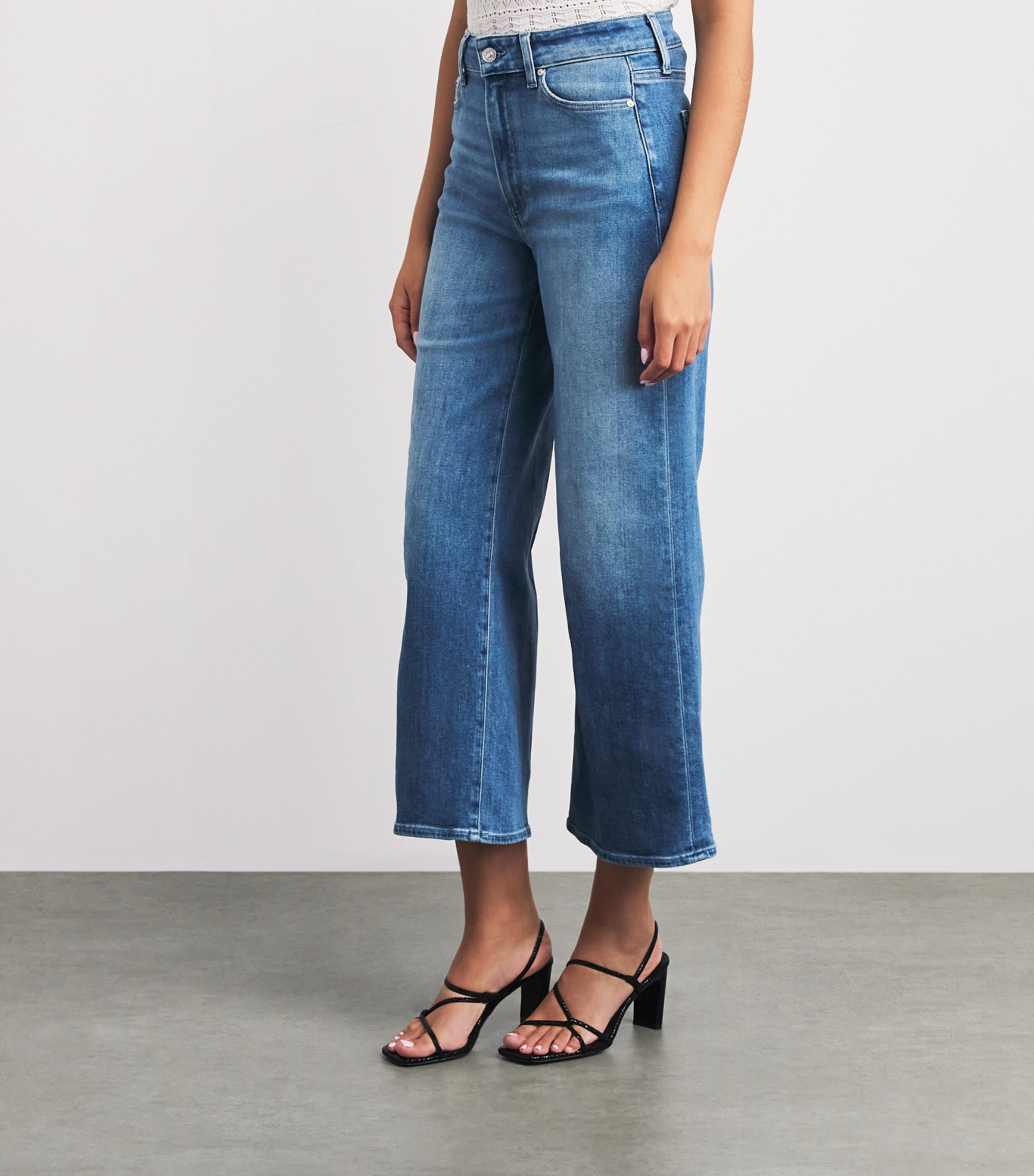PAIGE Womens Anessa High-Rise Wide-Leg Jeans Vino Vibes Image 4