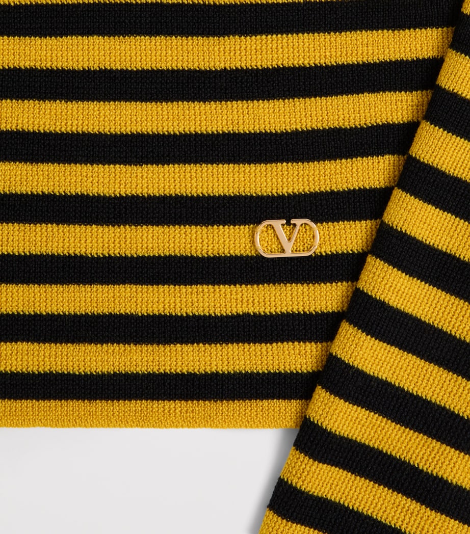 Wool Stripe VLogo Sweater EY0 Image 8