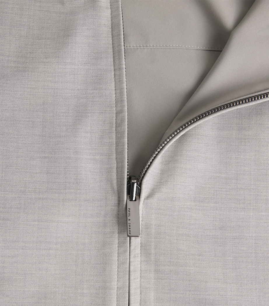 Cotton-Blend Green Storm System Reversible Windbreaker 064 GRIGIO MEDIO Image 5