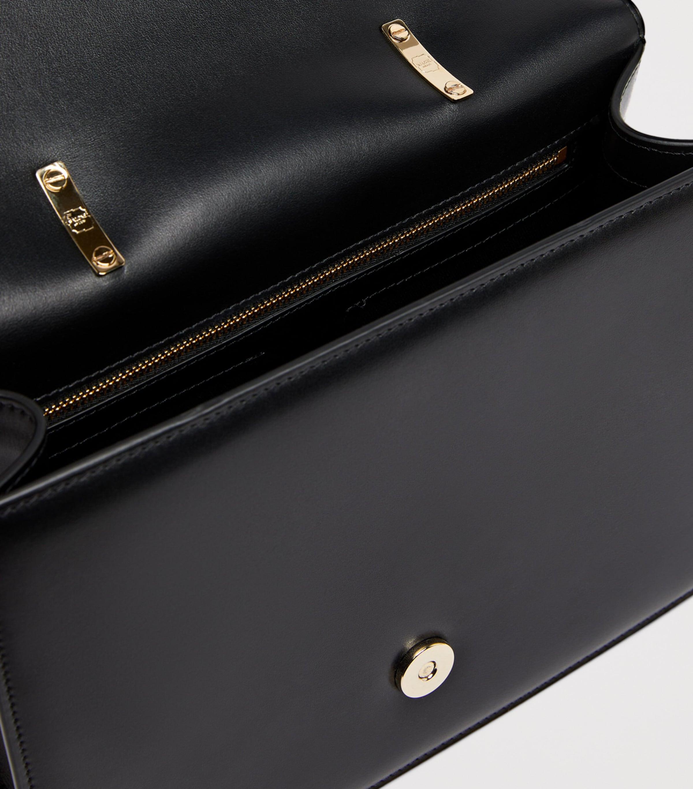 Medium Leather Audrey Top-Handle Bag BLACK Image 6