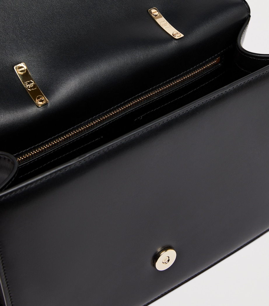 Medium Leather Audrey Top-Handle Bag BLACK Image 6