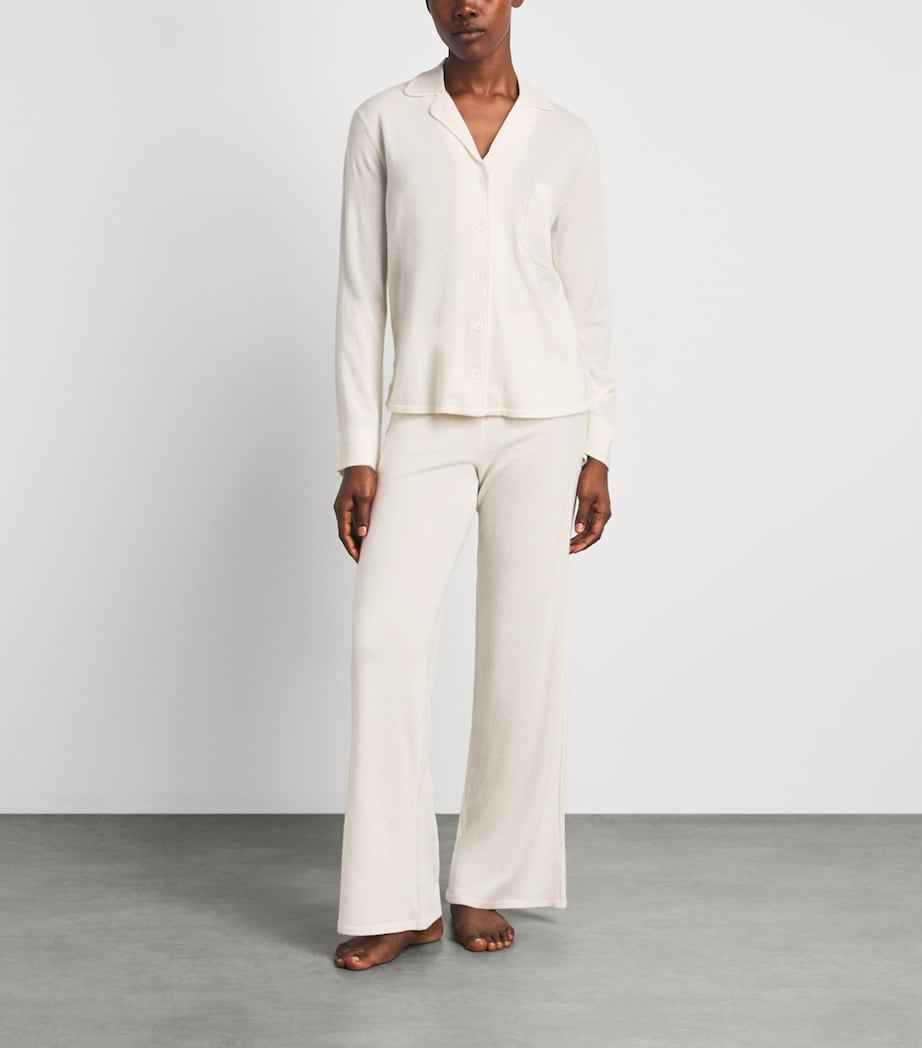 arch 4 Womens Cashmere Spring Gardens Pyjama Set Ivory Image 2