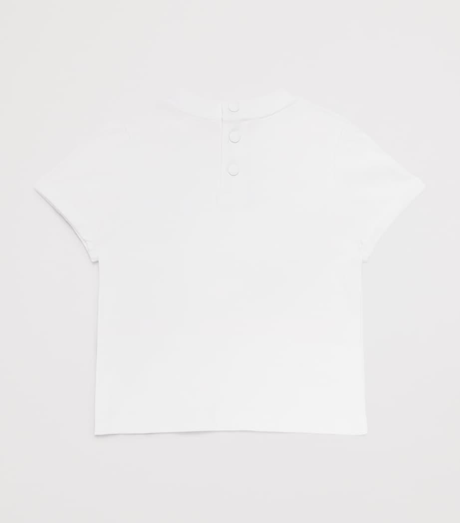 Givenchy Kids Cotton Embroidered Logo T-Shirt (9 Months) Image 2