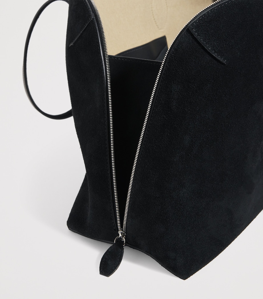 Suede Day Shoulder Bag 001 BLACK Image 6