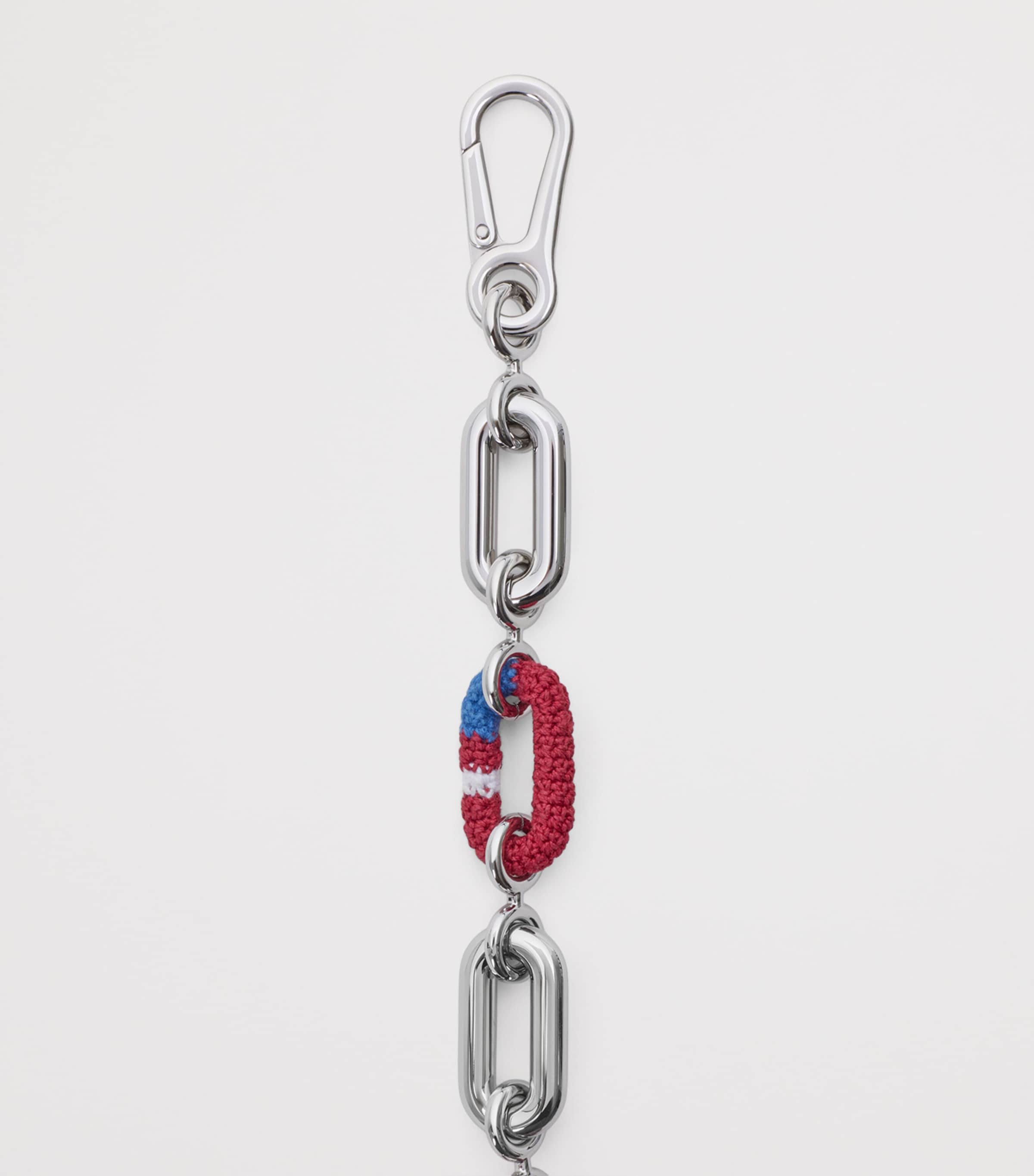 LOEWE Woven Chain Bag Strap Silver/multicolor Image 3