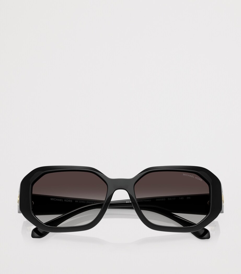 Michael Kors Siesta Key Rectangle Sunglasses Black Image 5