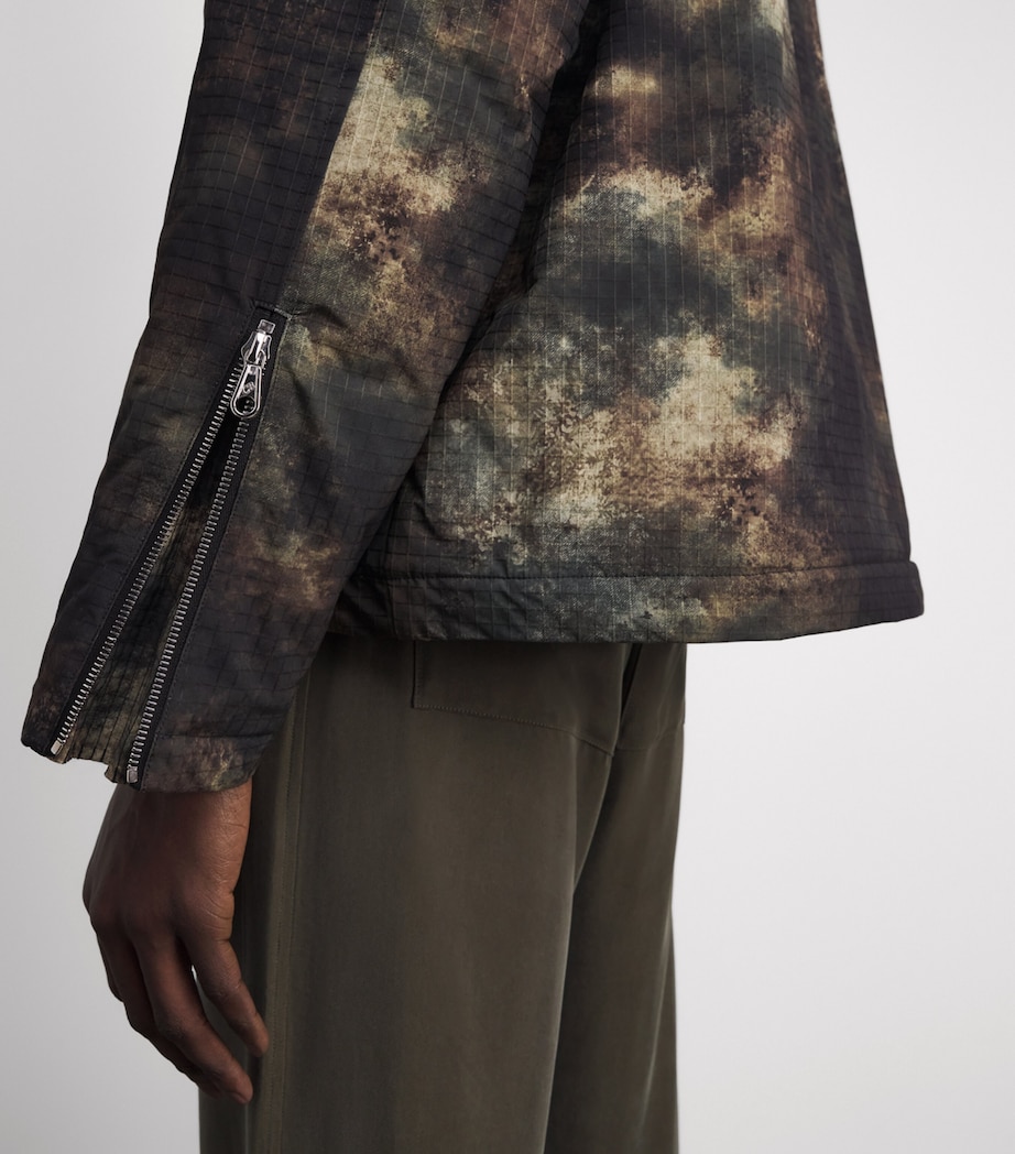 Canvas Camo Print Cropped Parka Jacket DIGICAMO Image 6