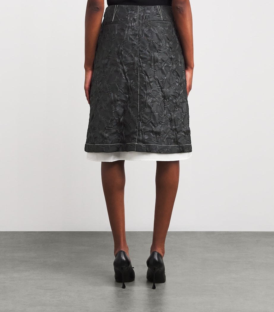 Vionna Midi Skirt BLACK Image 4