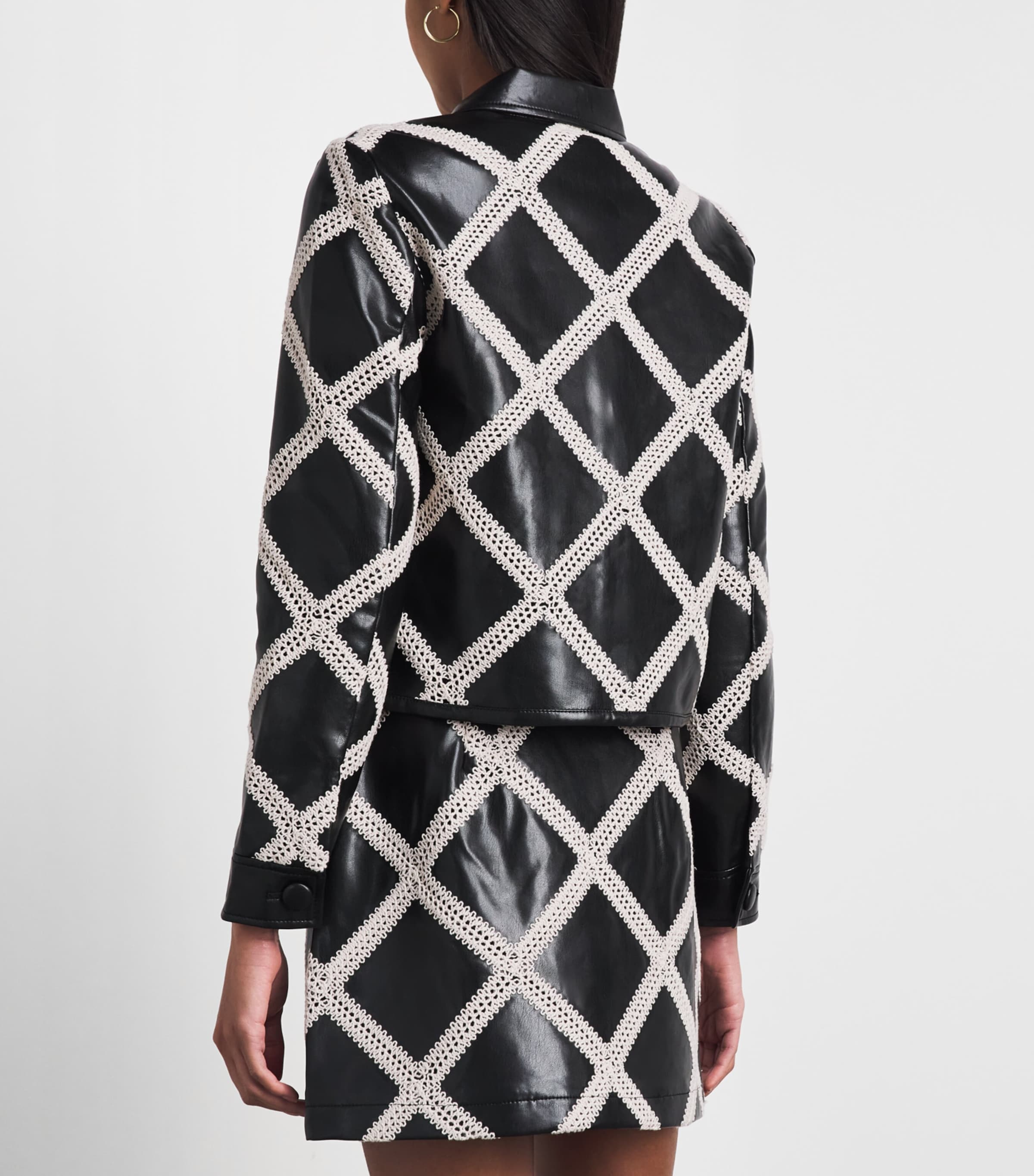 Cinq A Sept Womens Audree Jacket Black/gardenia Image 5