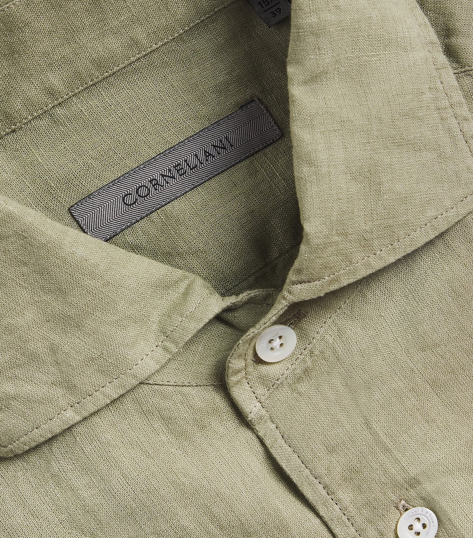 Linen Shirt 51 GREEN COLOURED Image 5
