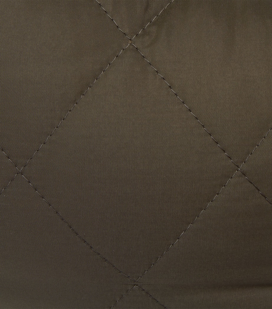 Quilted Dog Bed (89cm) OLIVE Image 3