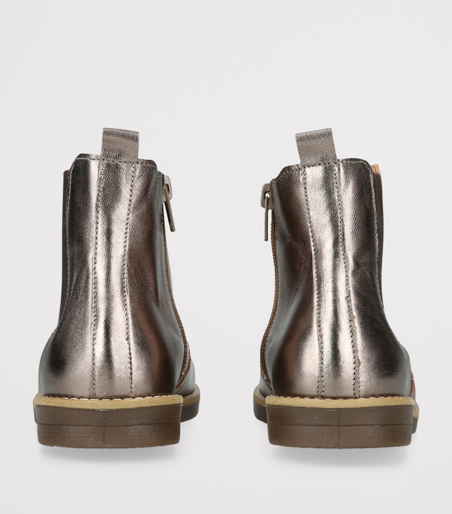 Leather Elo Ankle Boots BRONZE COM Image 2