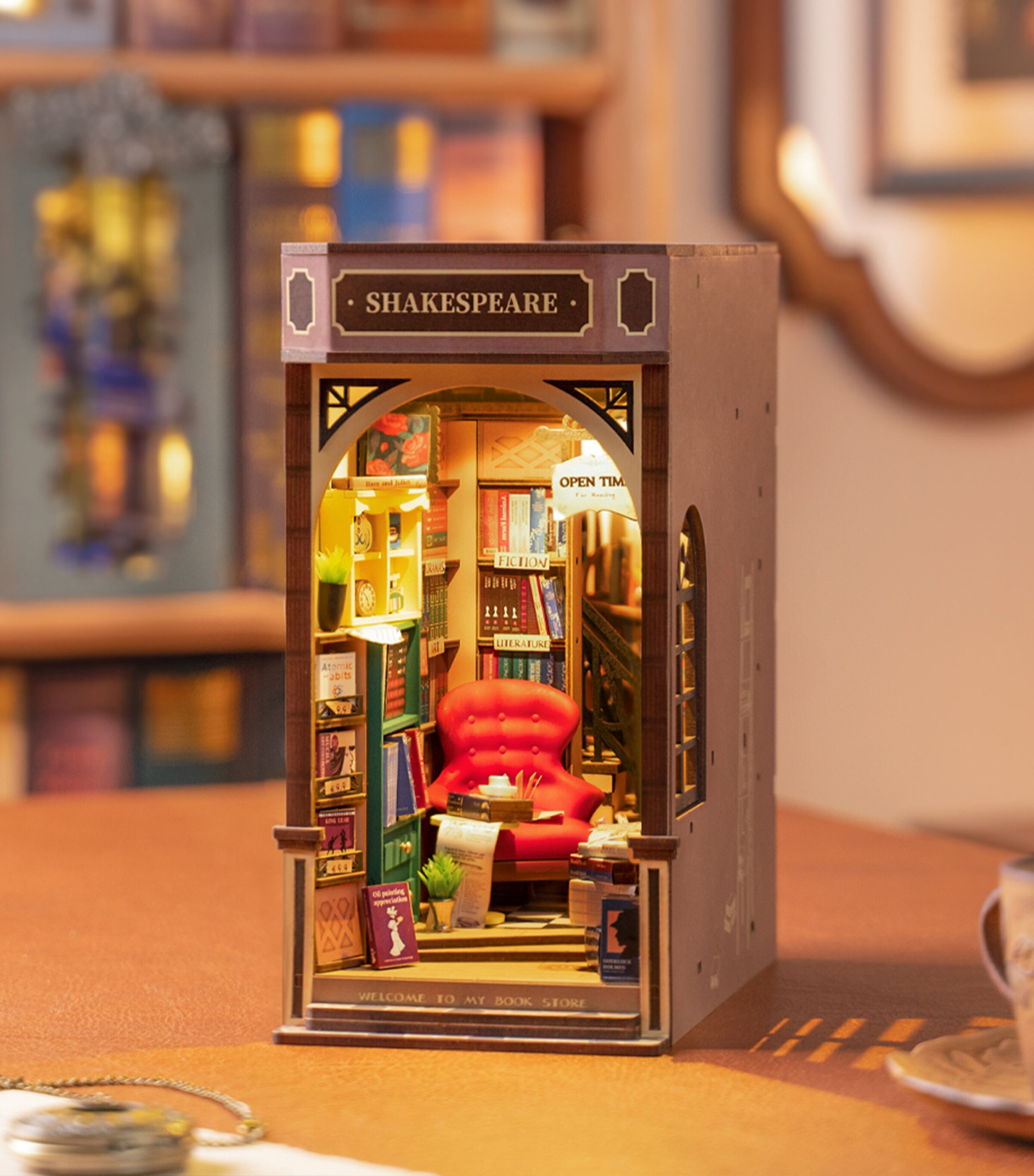 Robotime Shakespeares's Bookstore Booknook | Toys | Building & Construction Toys Robotime Shakespeares's Bookstore Booknook | Toys | Building & Construction Toys