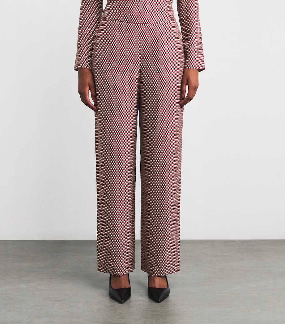 Check Print Sahel Trousers RUBY COMBO Image 3