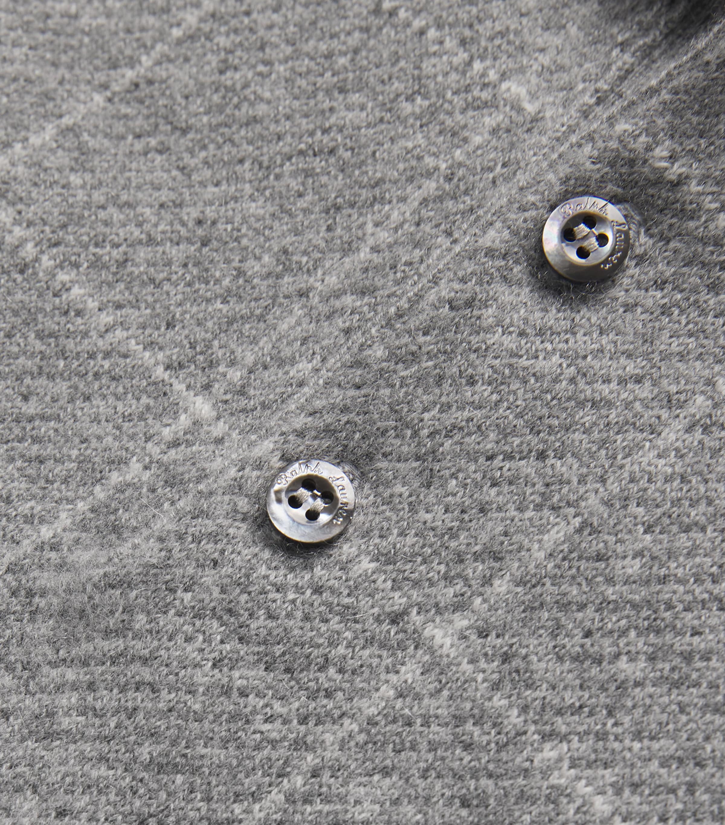 Cashmere Check Polo Shirt GREY MULTI Image 5