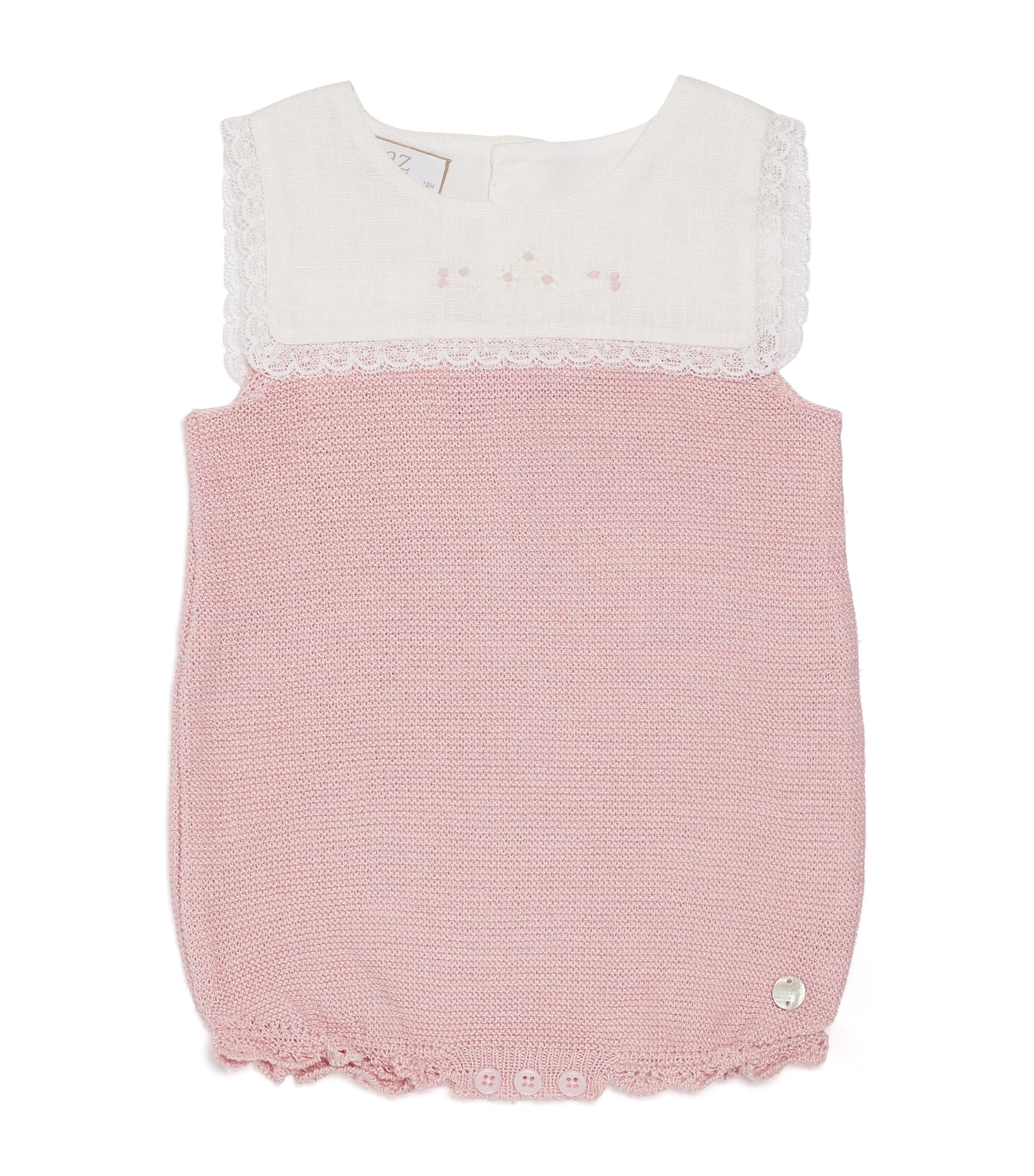 Cotton  Alegra Knitted Bodysuit (1-12 Months) 37 H05 CHALK PINK Image 1
