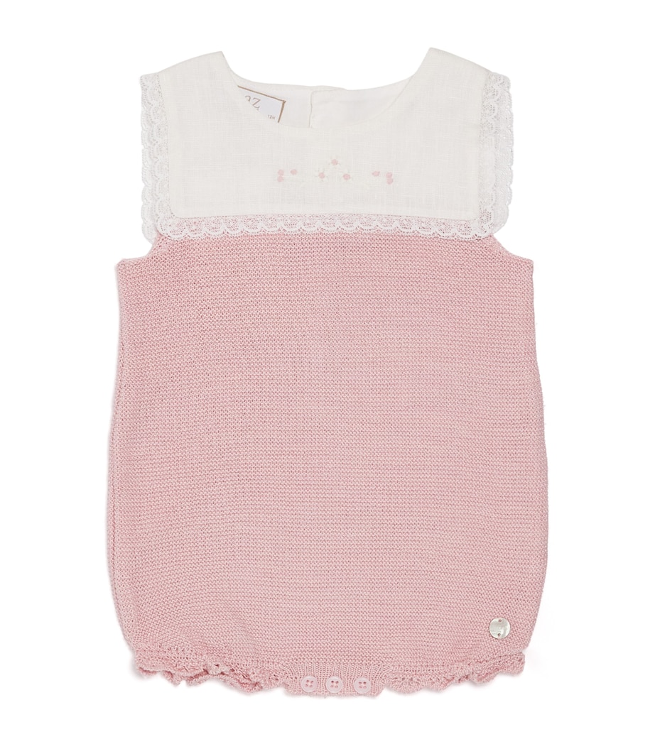 Cotton Alegra Knitted Bodysuit (1-12 Months) 37 H05 CHALK PINK Image 1