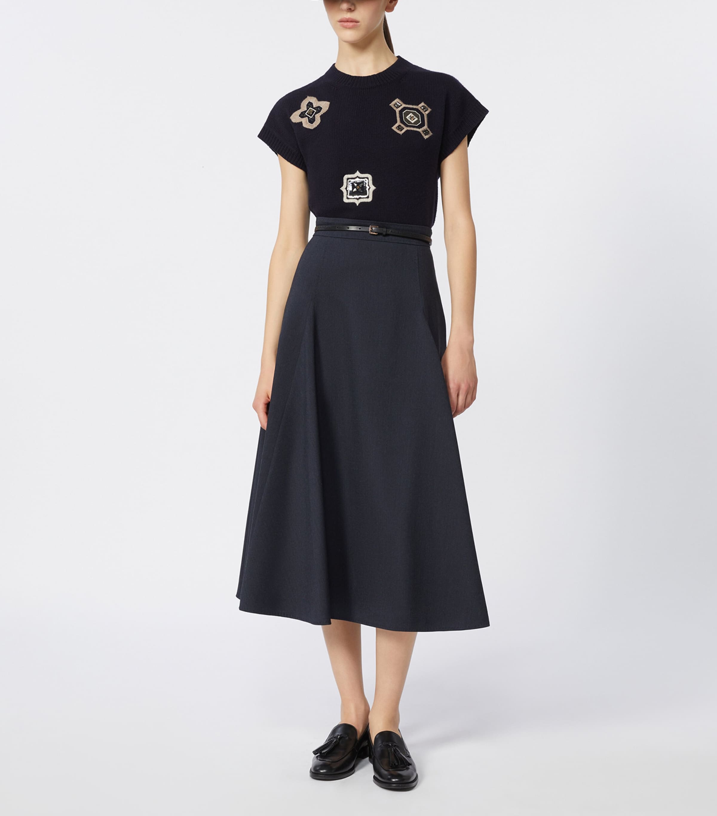 Jersey Tech Midi Skirt ULTRAMARINE Image 2