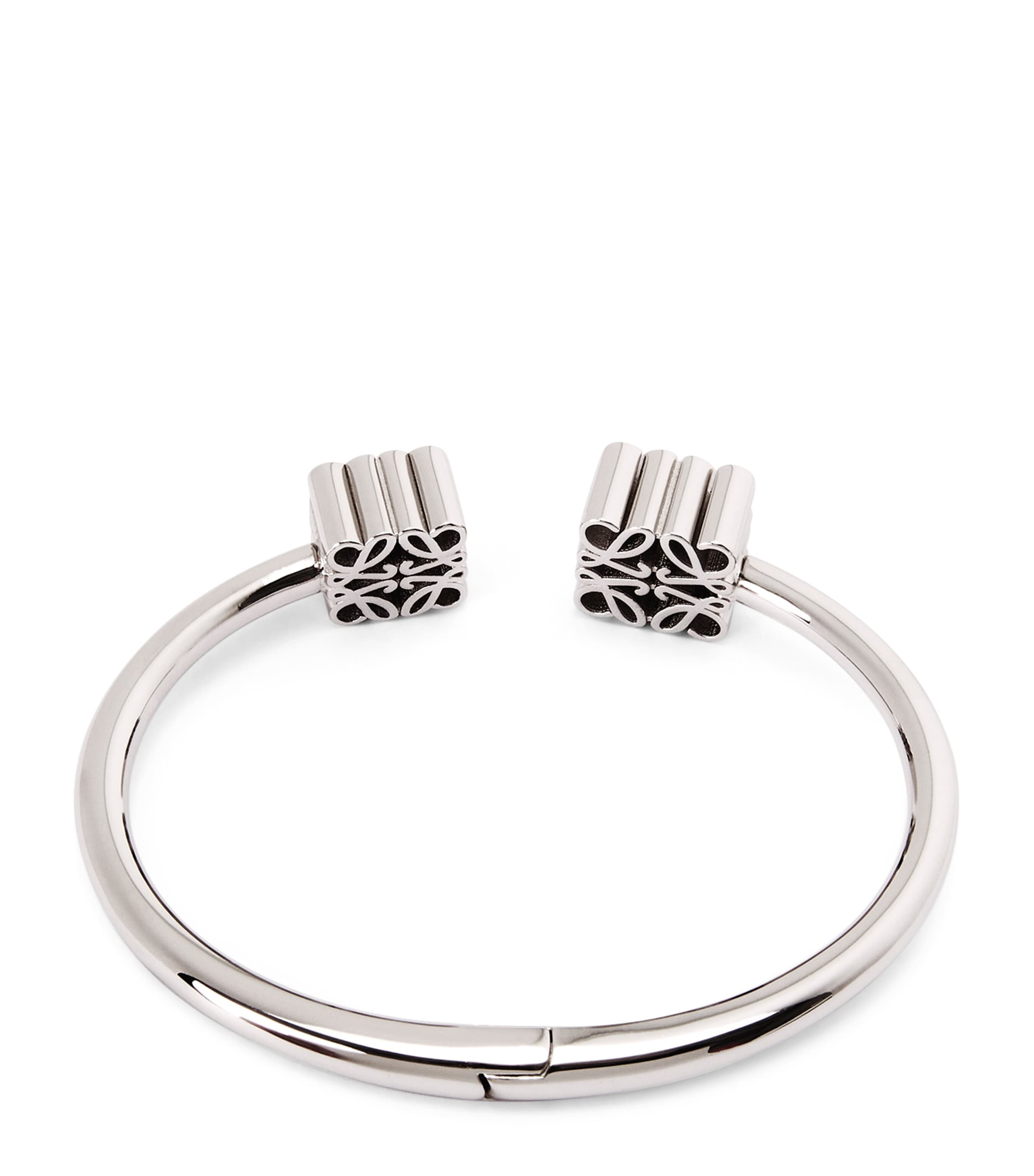 Sterling Silver Anagram Cuff Bangle RHODIUM Image 2